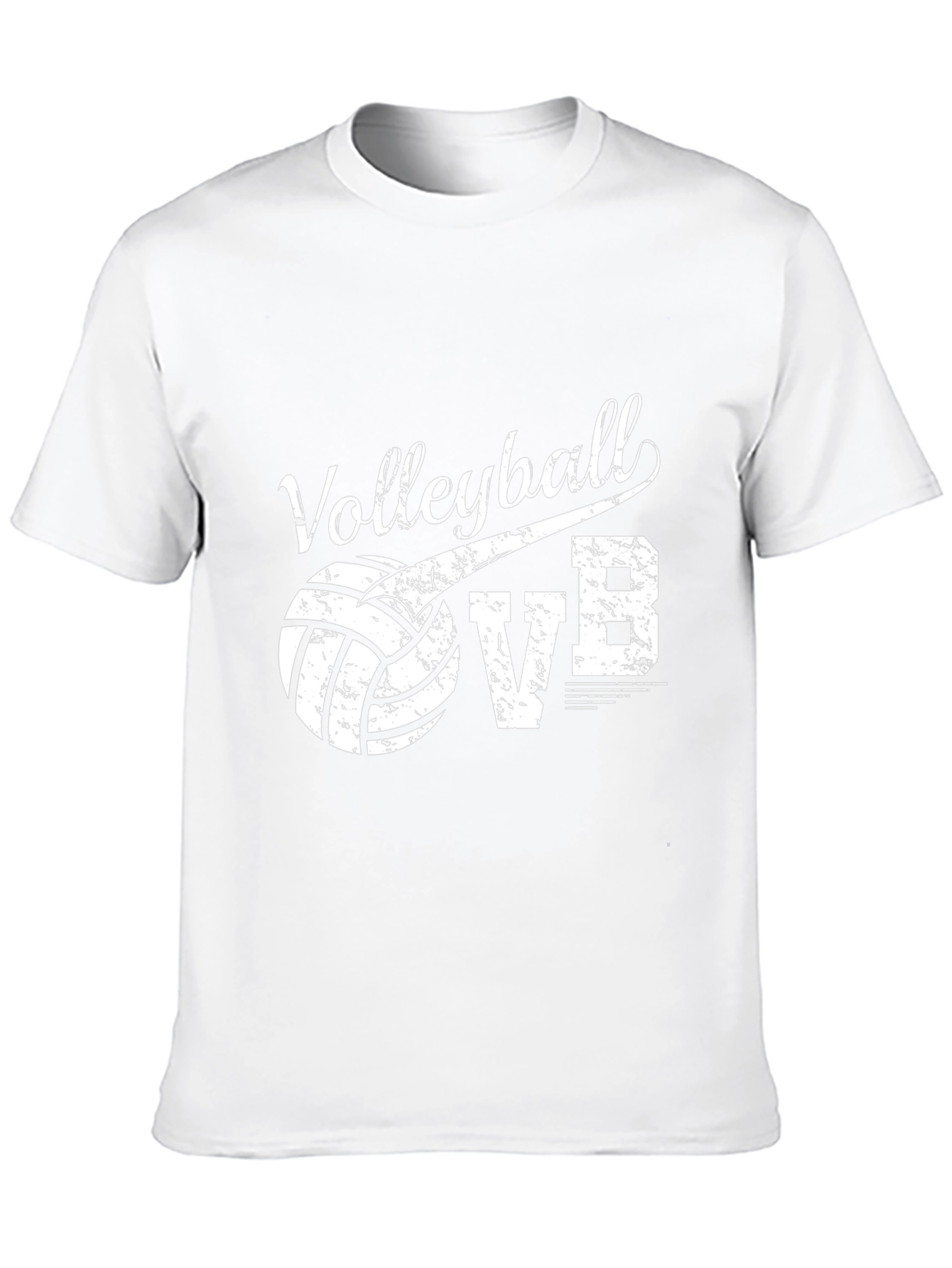 Volleyball VB Graphic T-Shirt - Black Cotton Tee