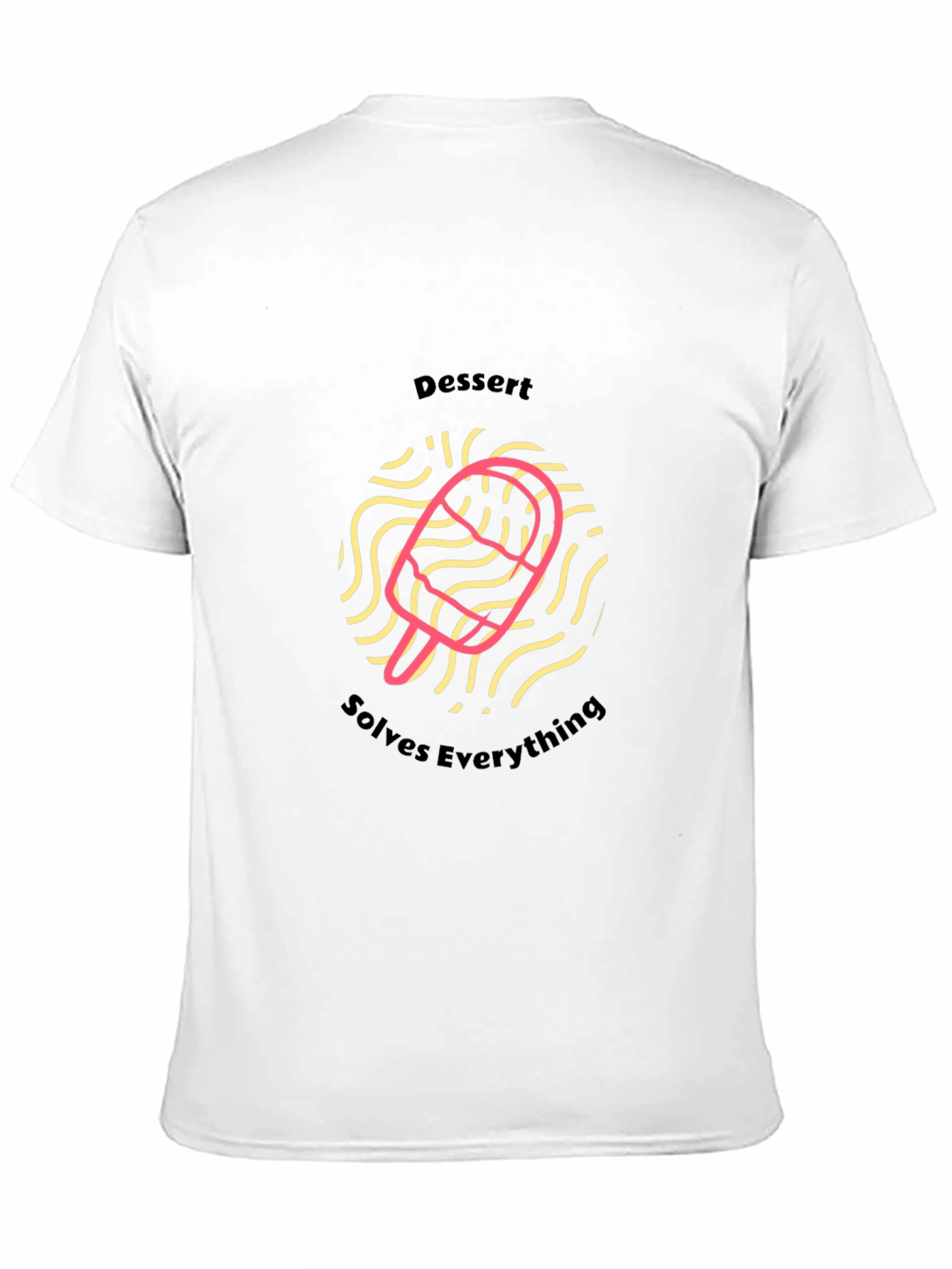 Dessert Solves Everything Black T-Shirt