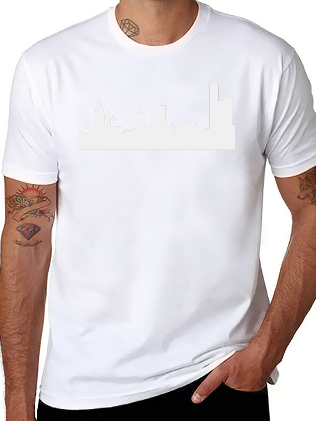 Cityscape Graphic T-Shirt - Modern Style
