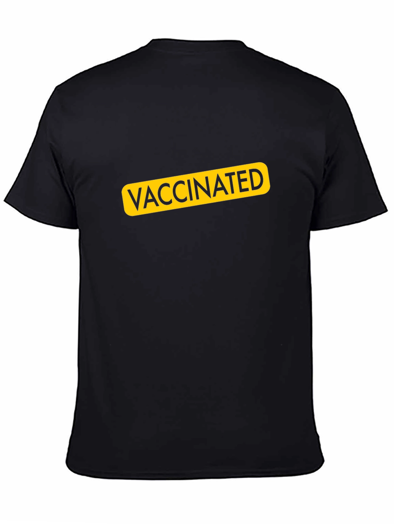 Vaccinated Graphic Tee - Black Unisex T-Shirt