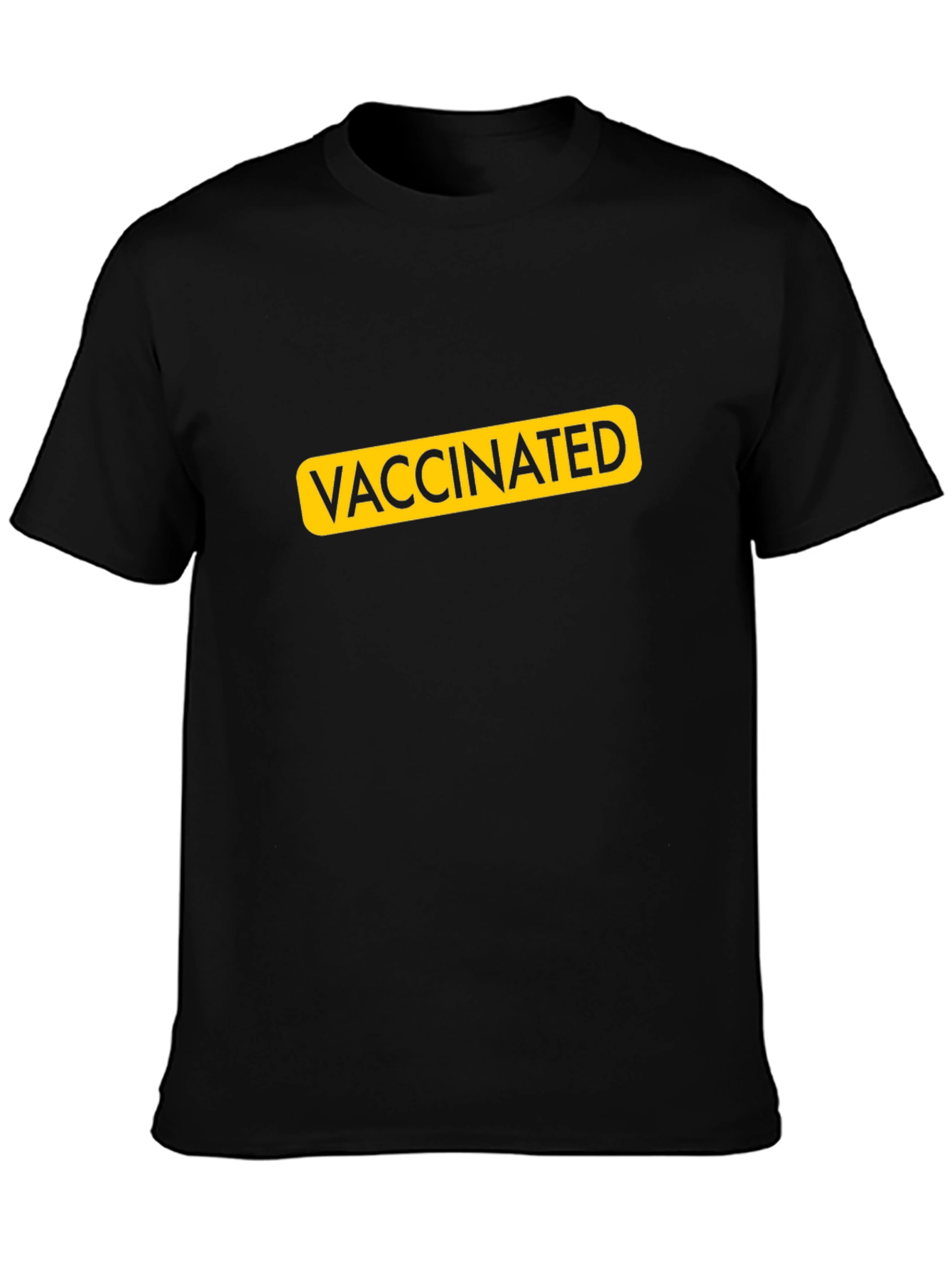 Vaccinated Graphic Tee - Black Unisex T-Shirt
