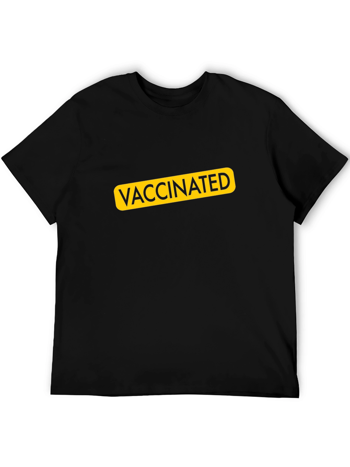 Vaccinated Graphic Tee - Black Unisex T-Shirt