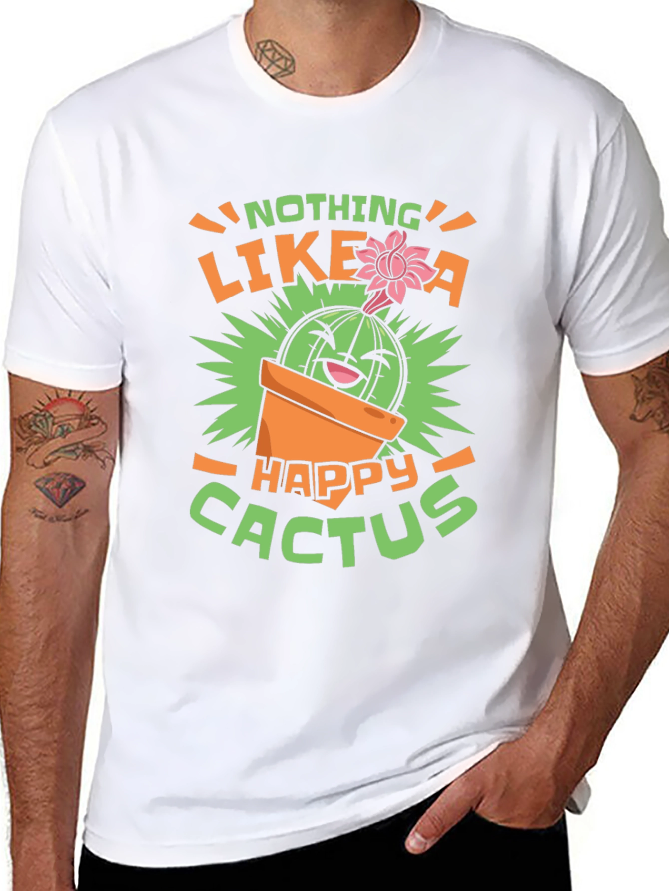 Funny Happy Cactus Graphic Tee