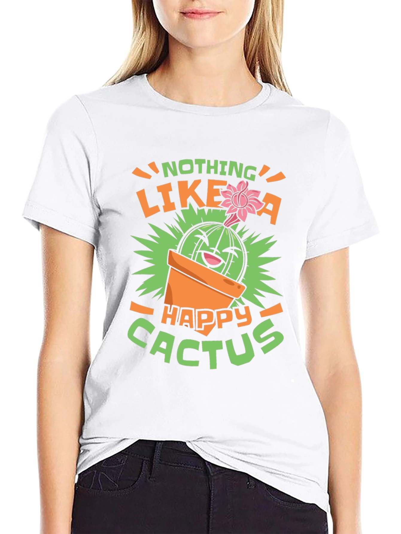 Funny Happy Cactus Graphic Tee
