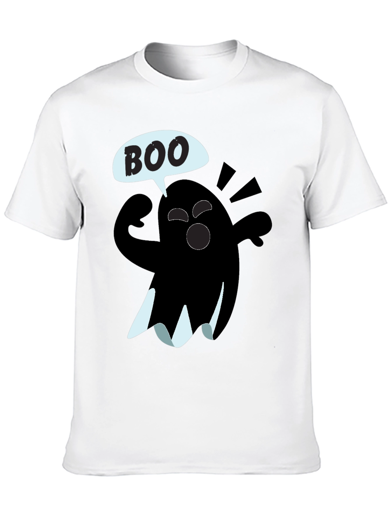 Boo Ghost Graphic Tee - Halloween Shirt