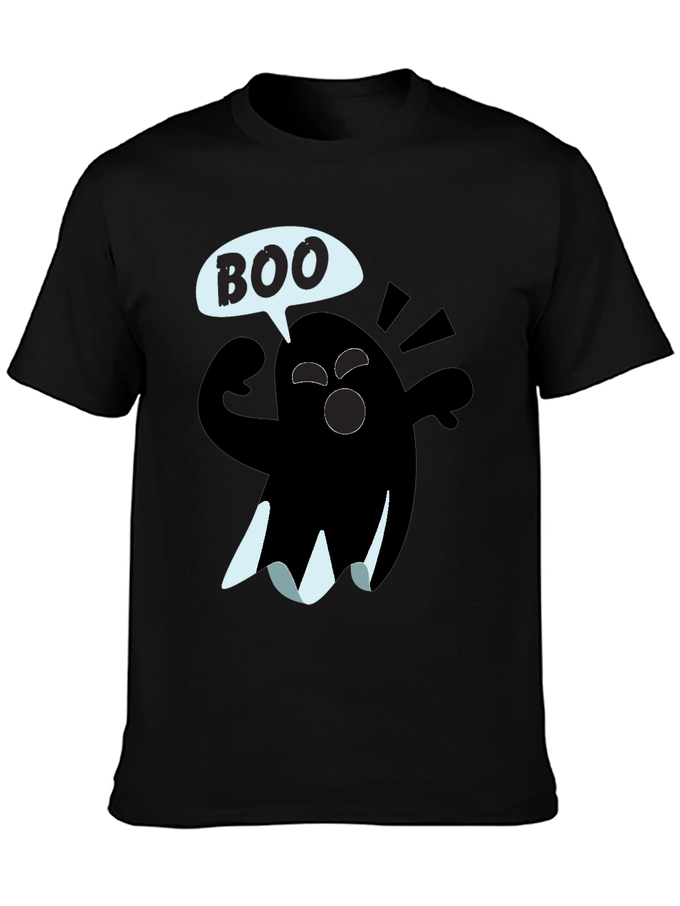 Boo Ghost Graphic Tee - Halloween Shirt