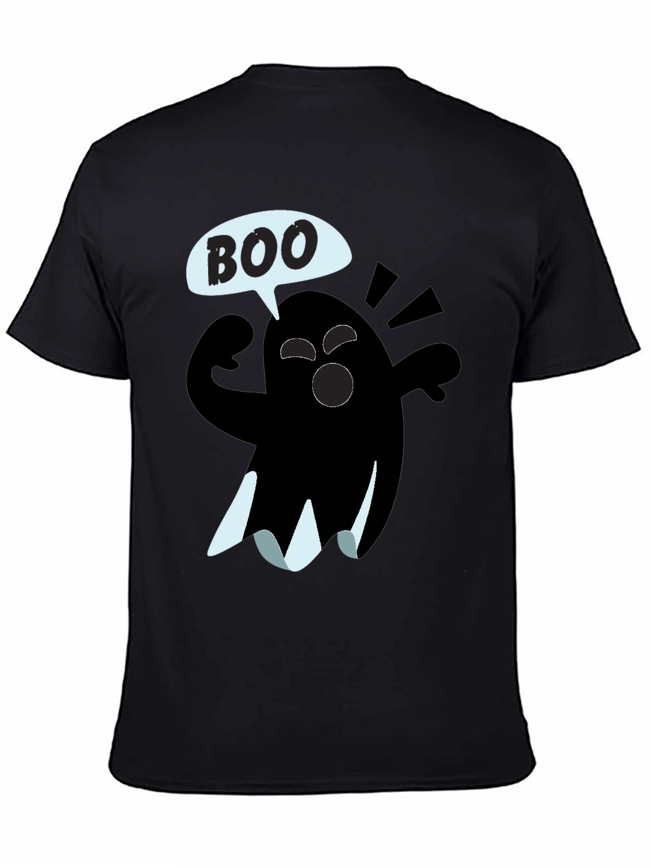 Boo Ghost Graphic Tee - Halloween Shirt