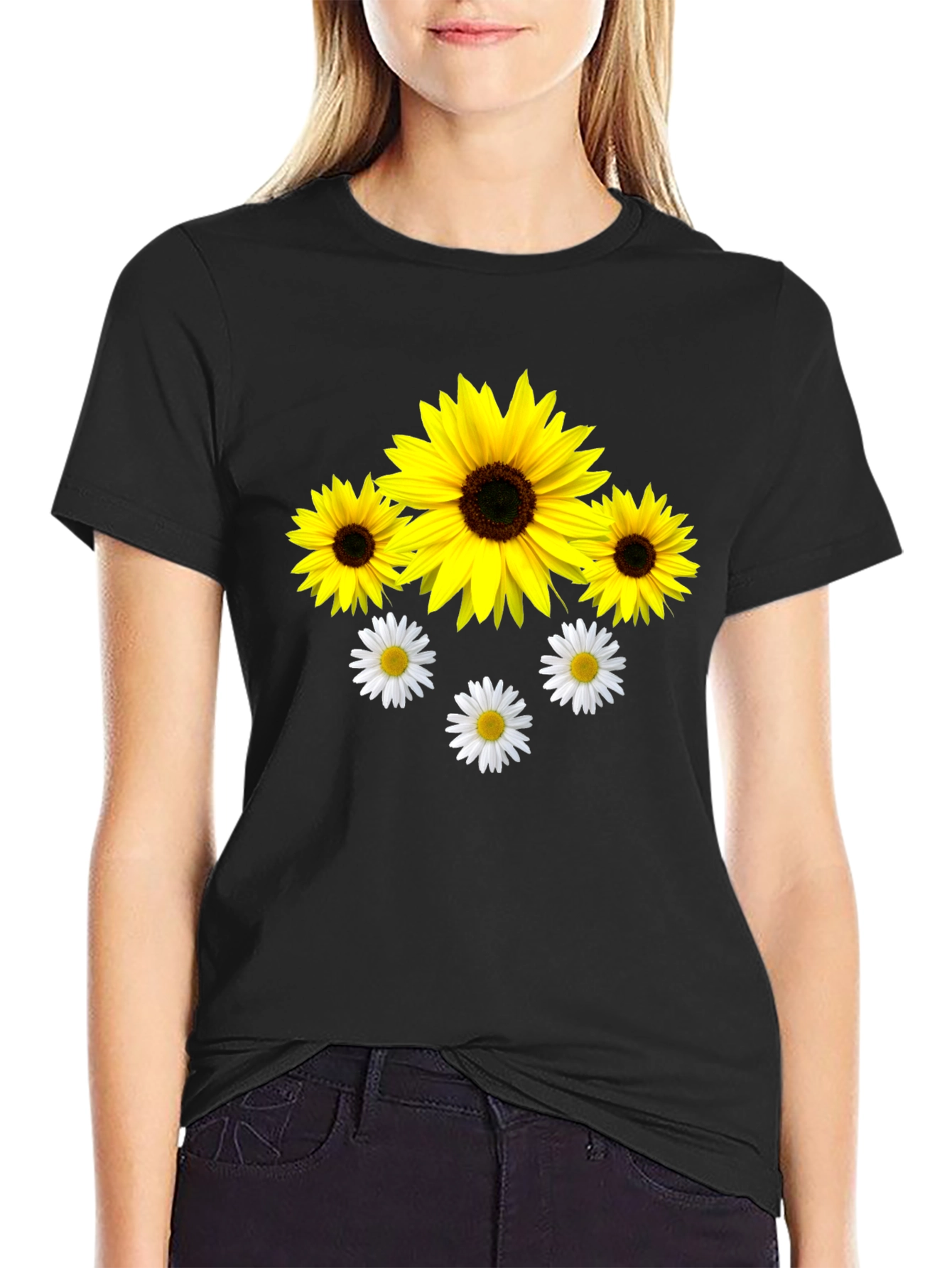 Sunflower and Daisy Graphic Tee - Unisex