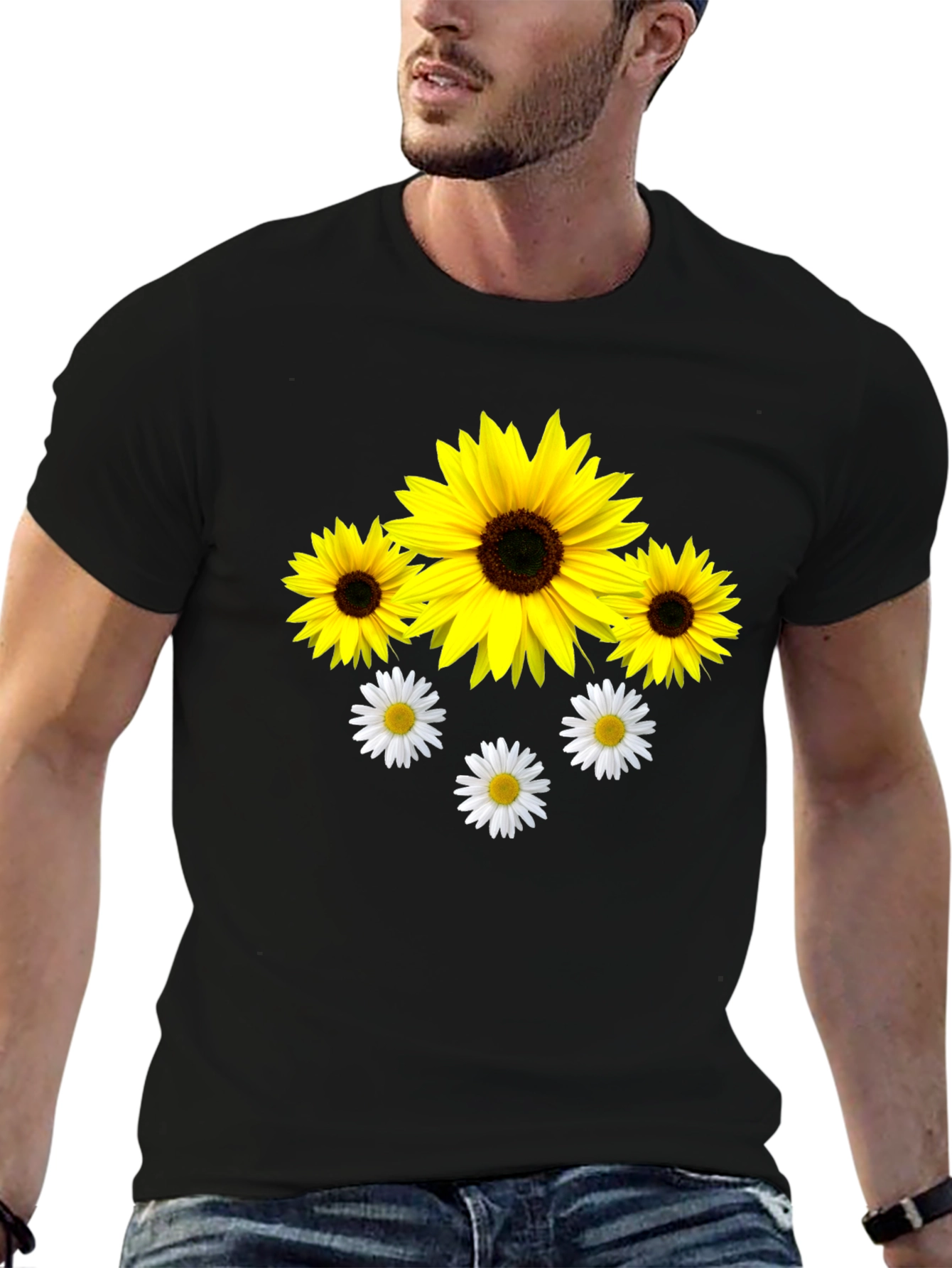 Sunflower and Daisy Graphic Tee - Unisex