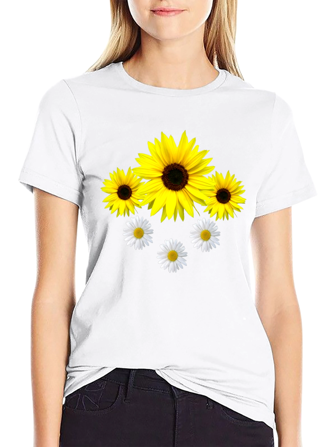 Sunflower and Daisy Graphic Tee - Unisex