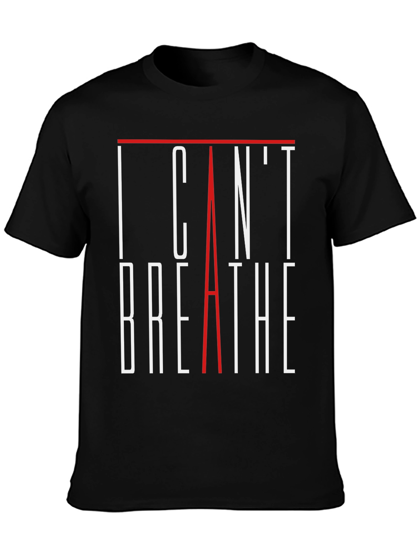 I Cant Breathe Graphic Tee - Statement T-Shirt