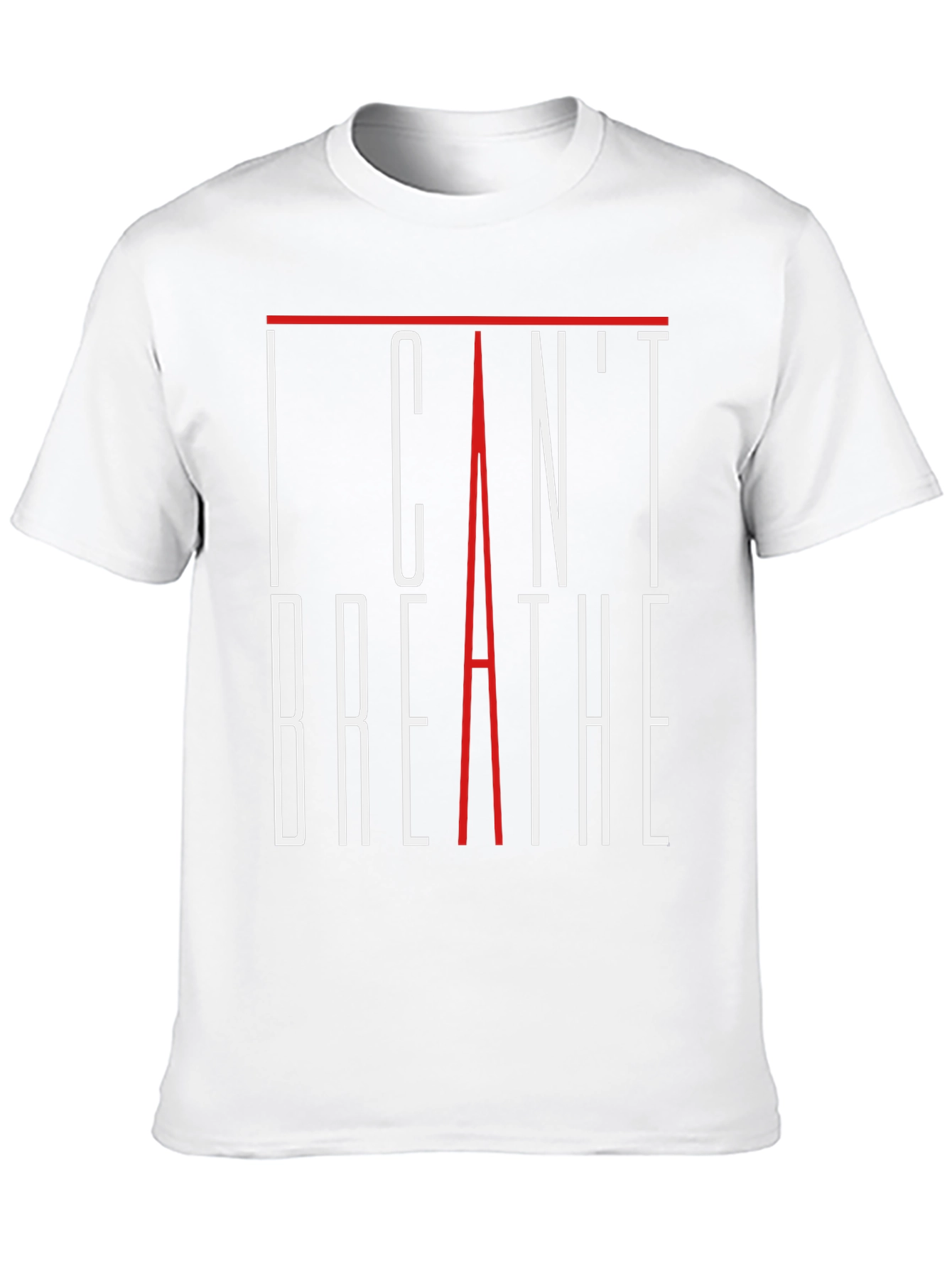 I Cant Breathe Graphic Tee - Statement T-Shirt