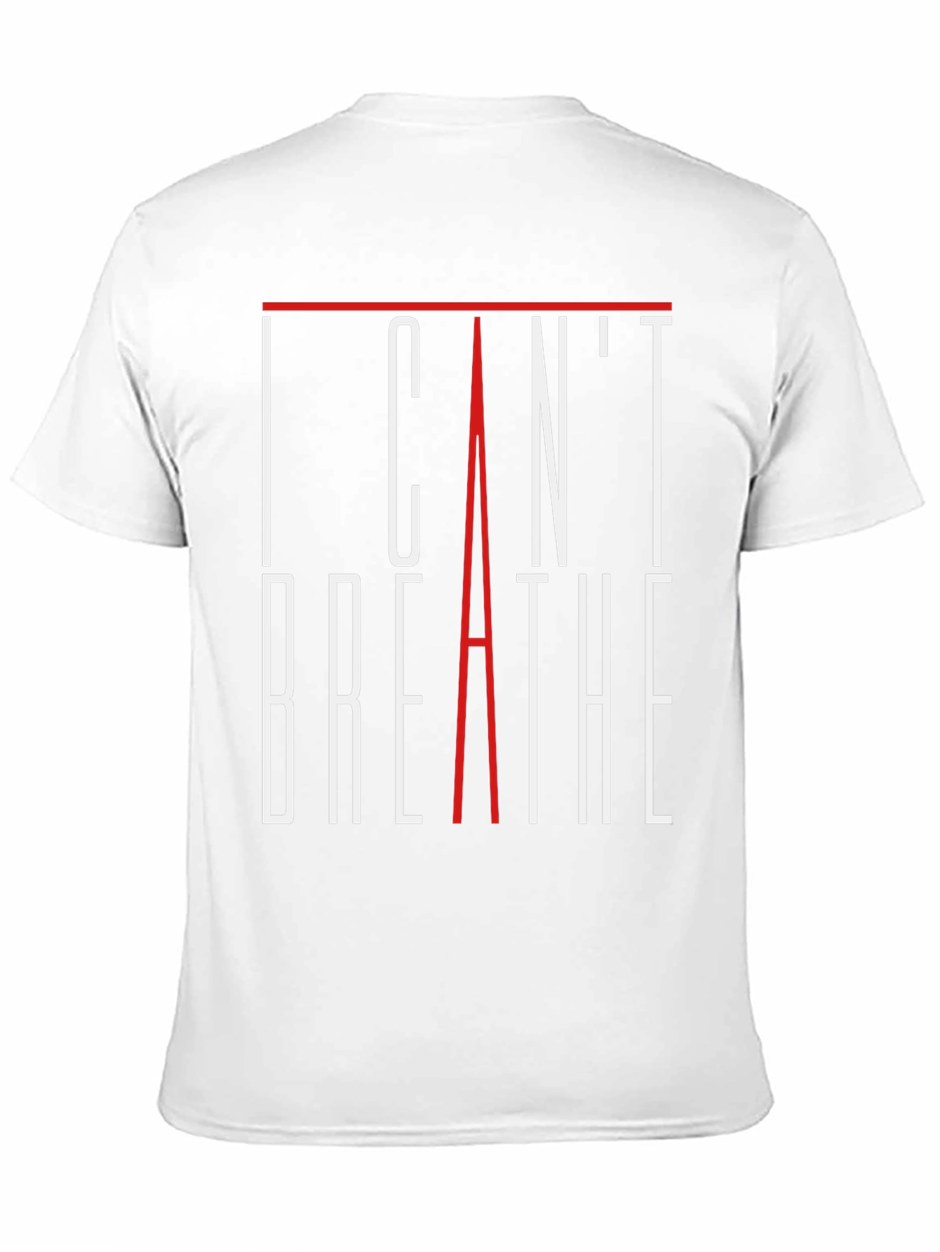 I Cant Breathe Graphic Tee - Statement T-Shirt