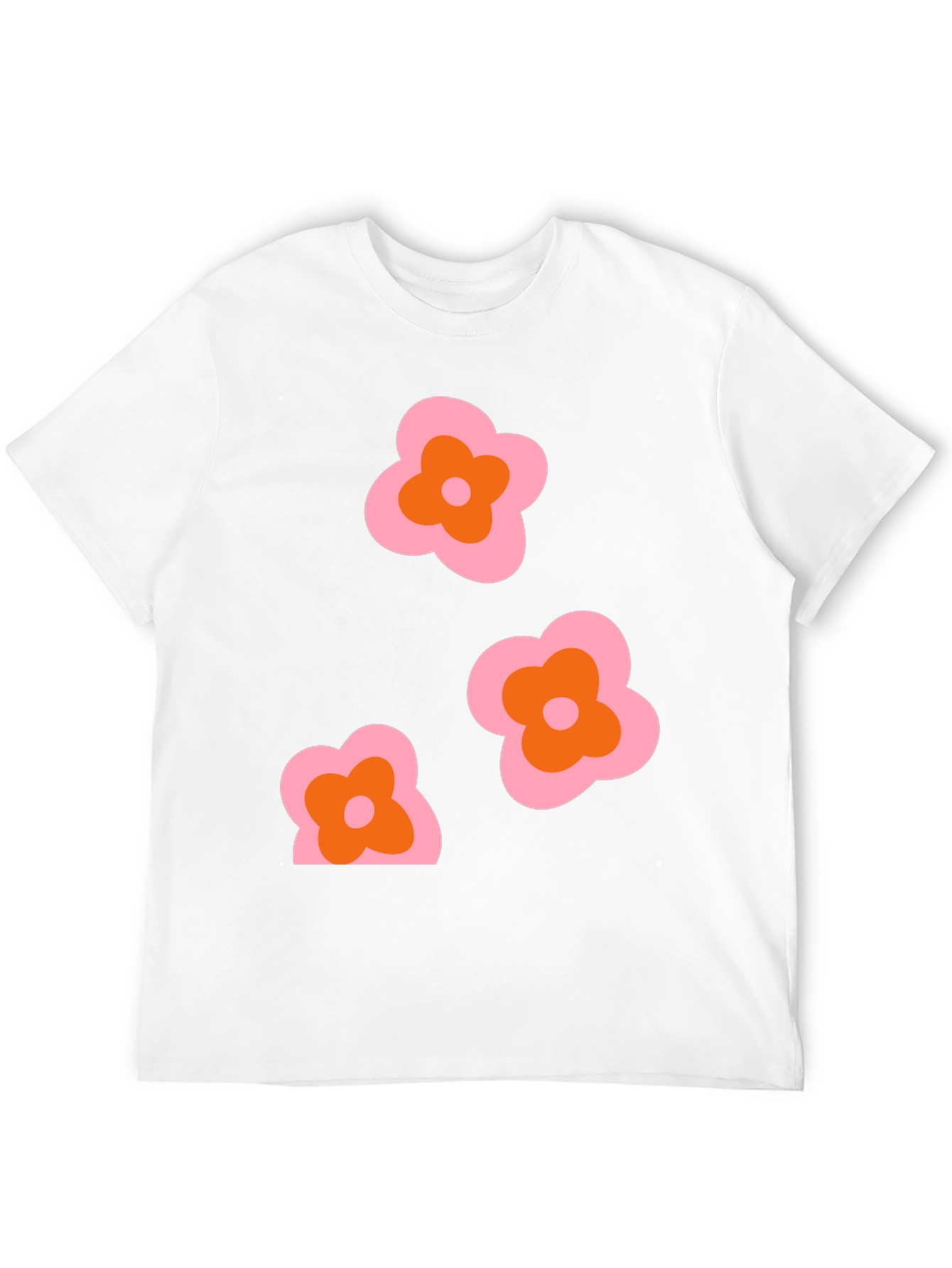 Retro Floral Graphic T-Shirt - Funky 70s Style