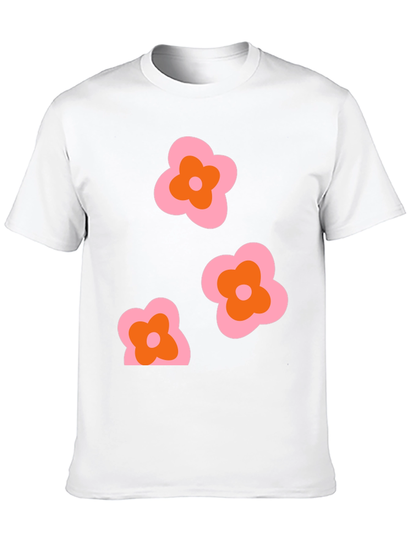 Retro Floral Graphic T-Shirt - Funky 70s Style