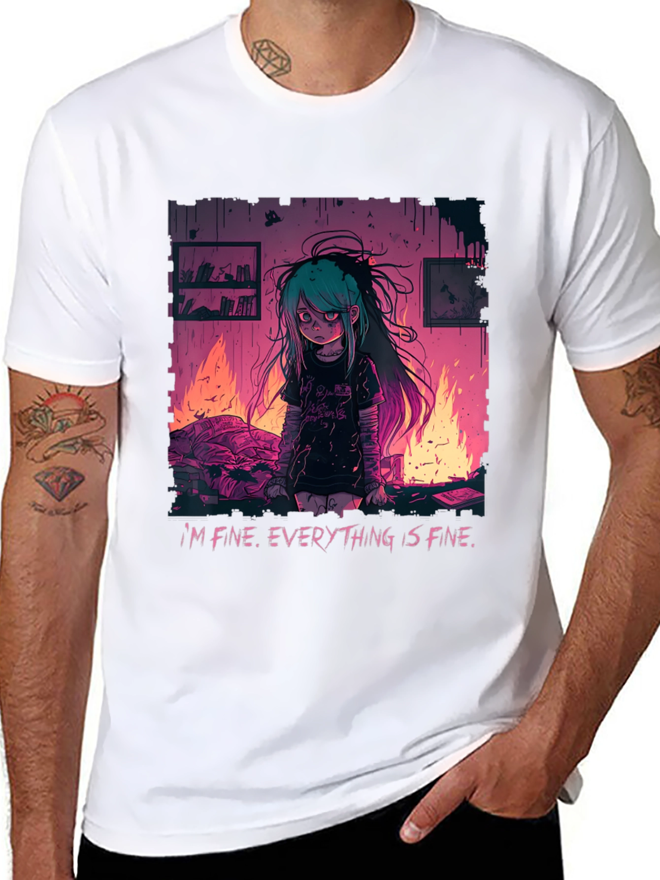 Everything Is Fine Graphic Tee