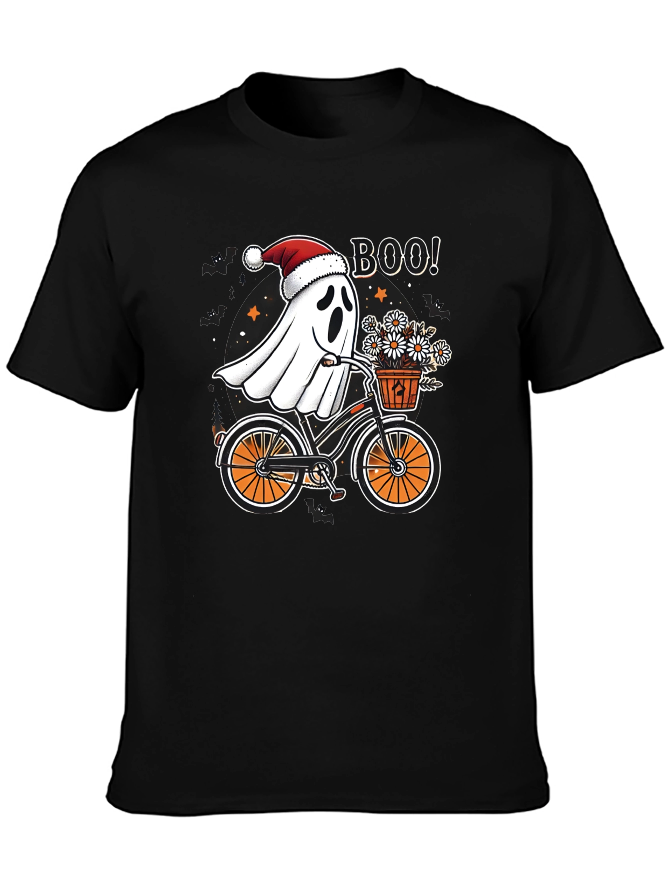 Boo! Ghost Riding Bike T-Shirt