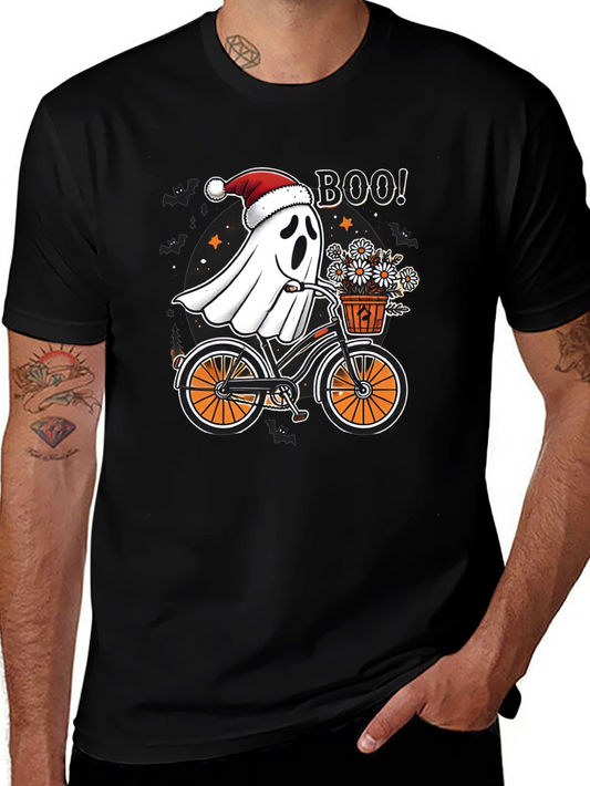 Boo! Ghost Riding Bike T-Shirt