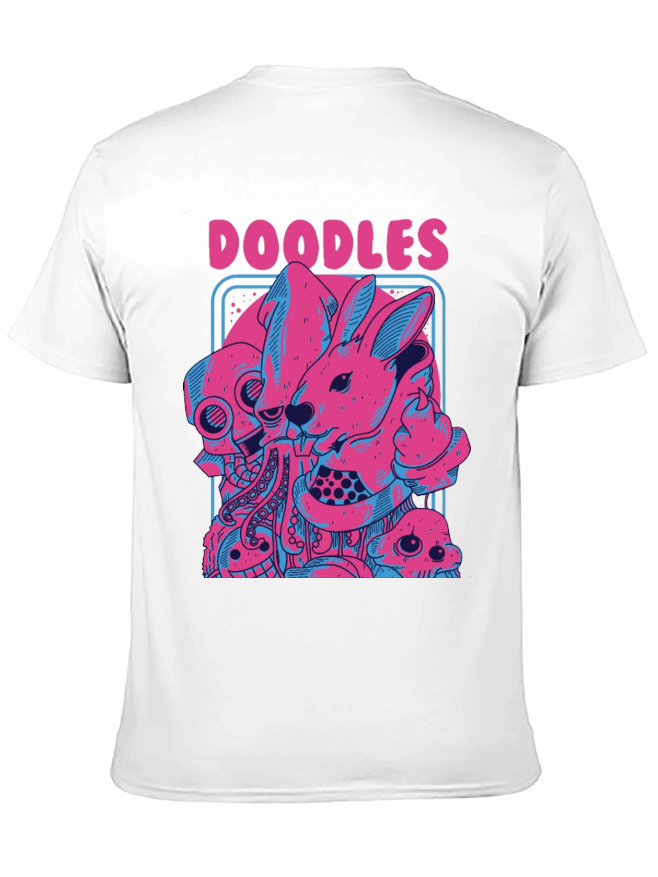 Doodles Graphic Print Black T-Shirt
