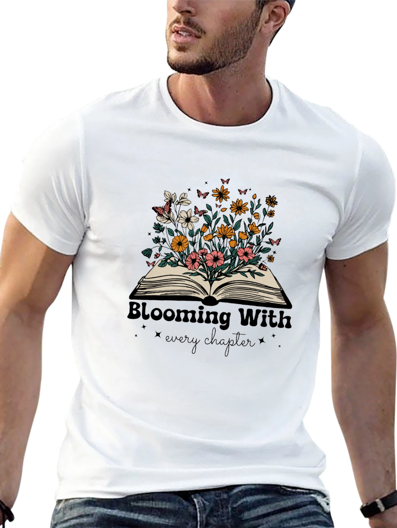 Blooming With Every Chapter Graphic Tee