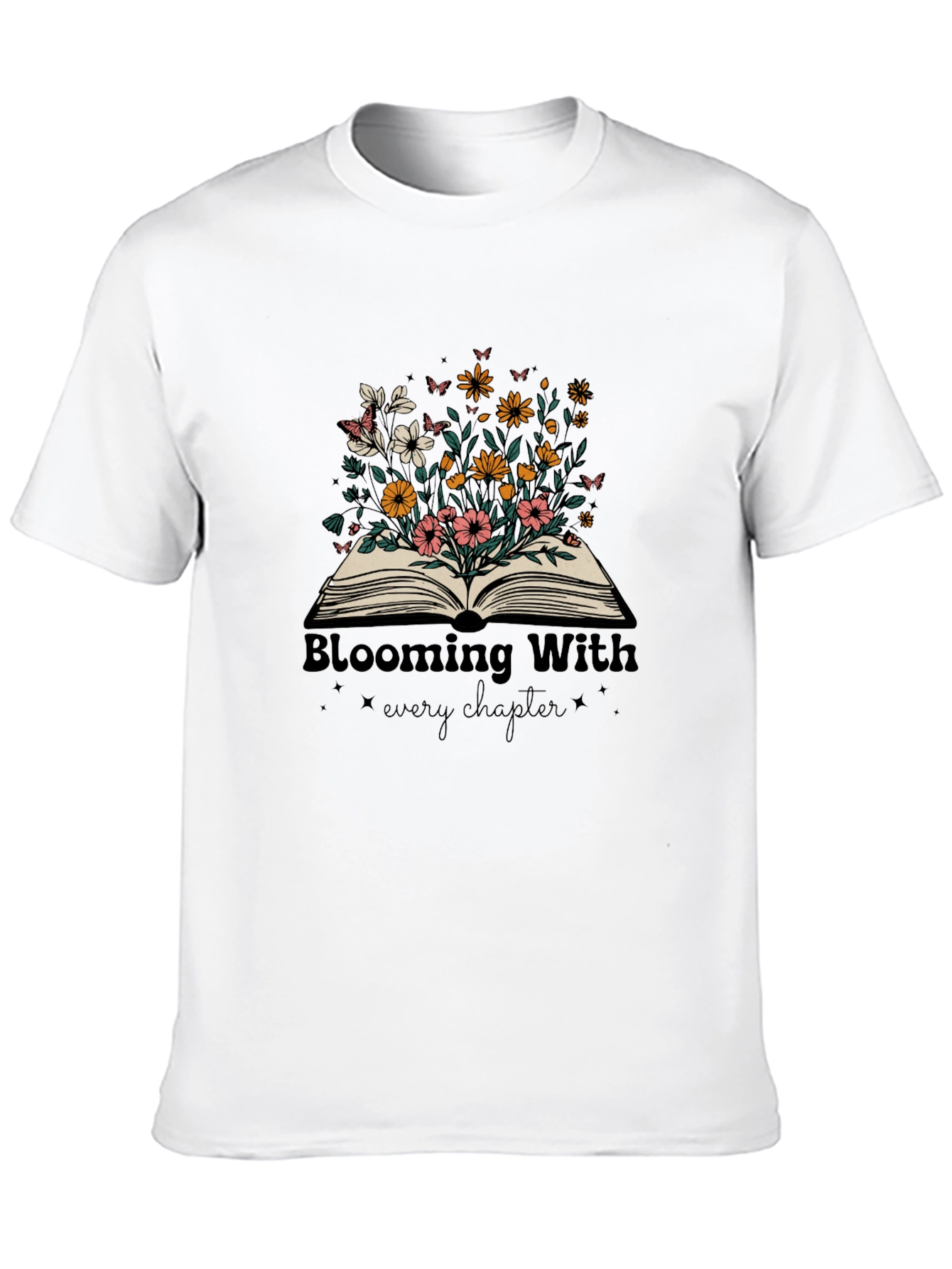 Blooming With Every Chapter Graphic Tee