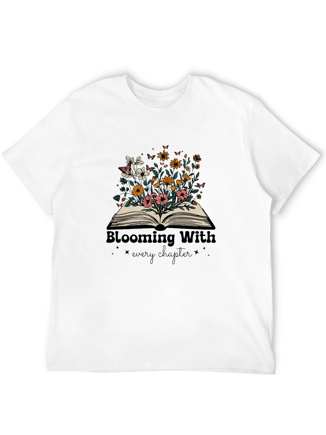 Blooming With Every Chapter Graphic Tee