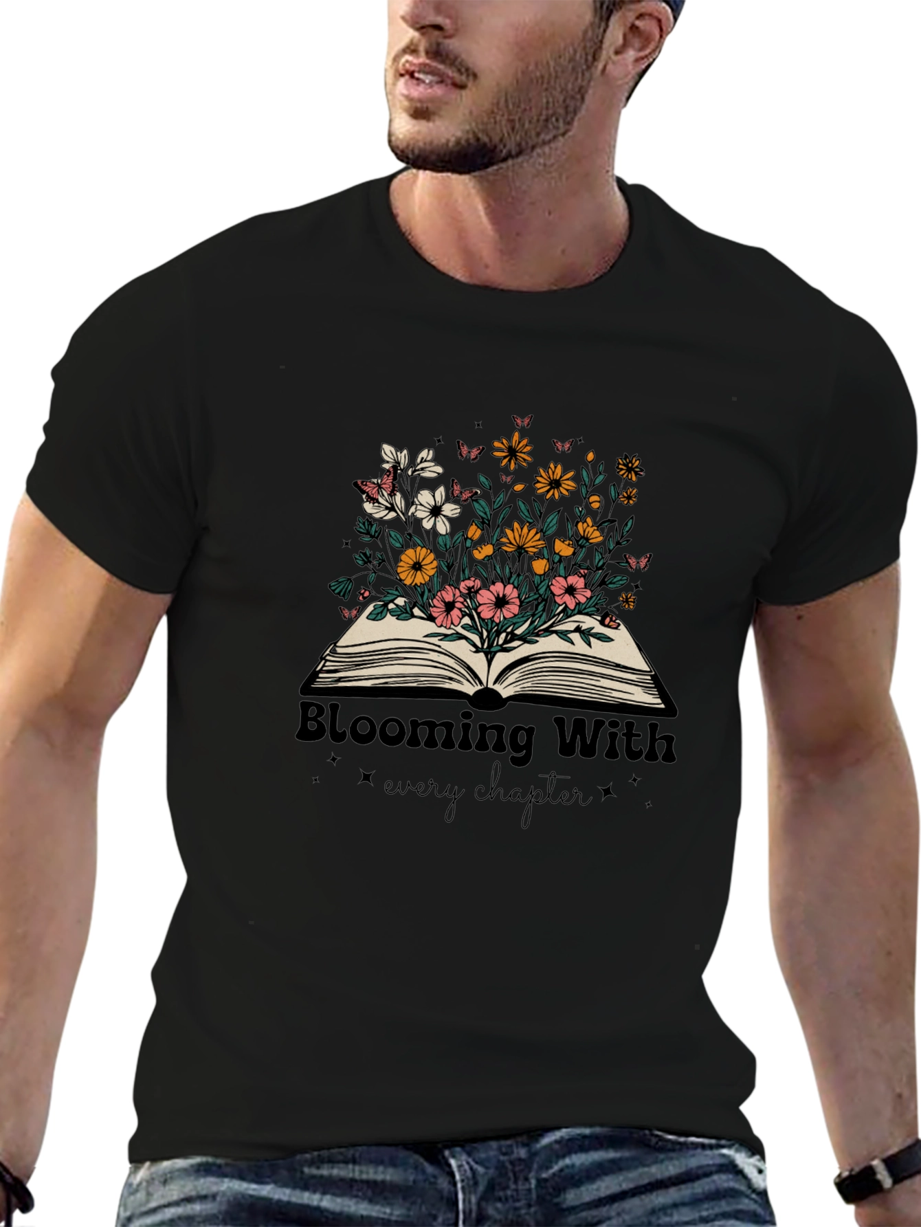 Blooming With Every Chapter Graphic Tee