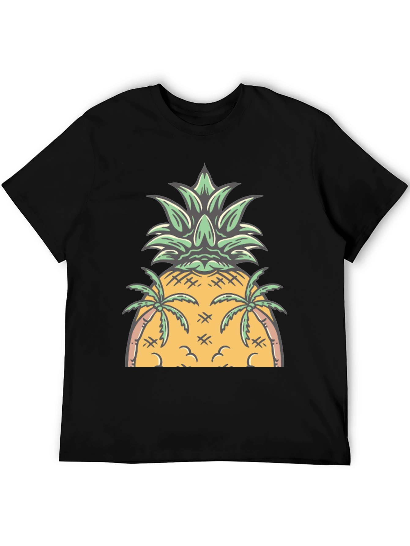 Tropical Pineapple Graphic Tee - Summer Vibes