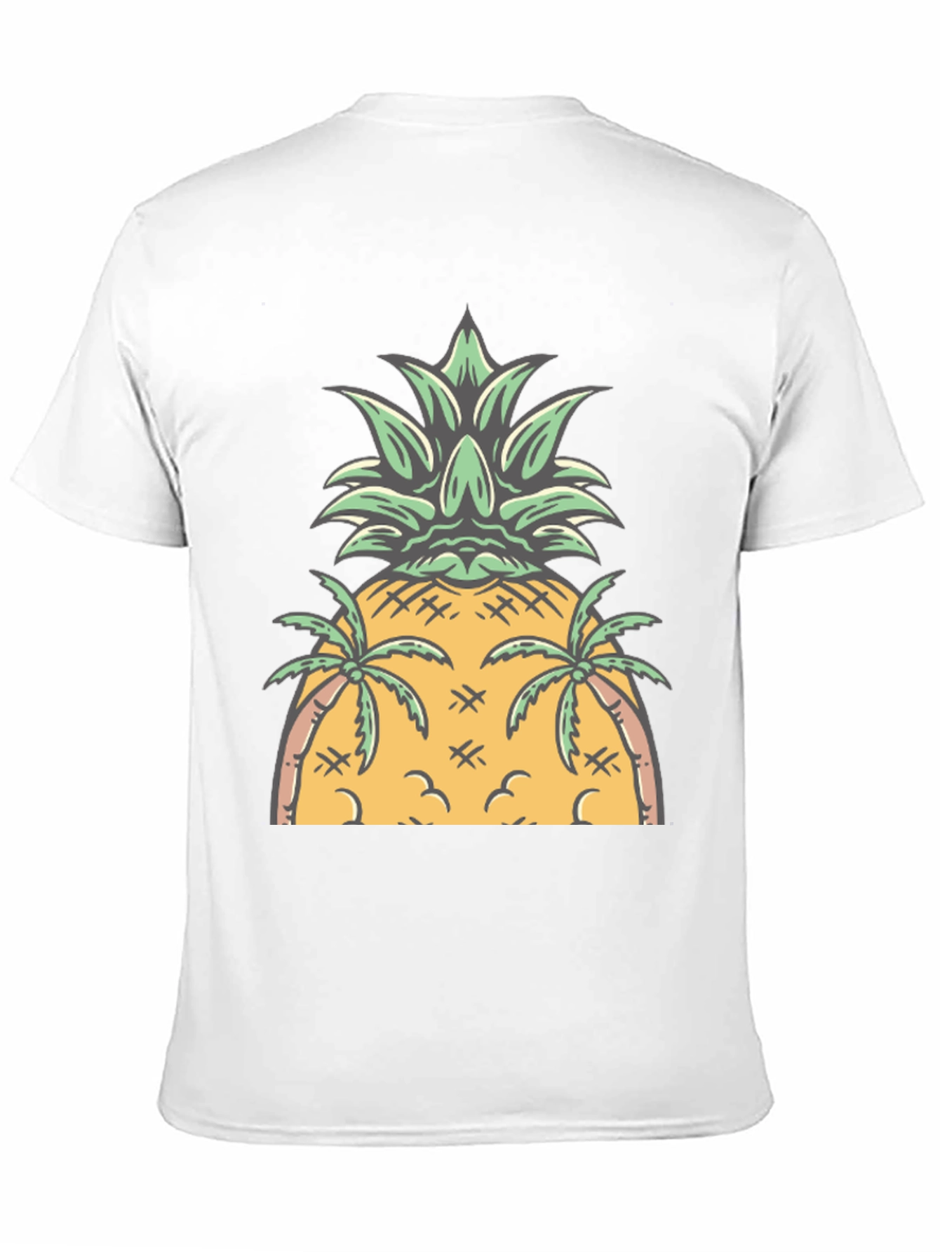 Tropical Pineapple Graphic Tee - Summer Vibes