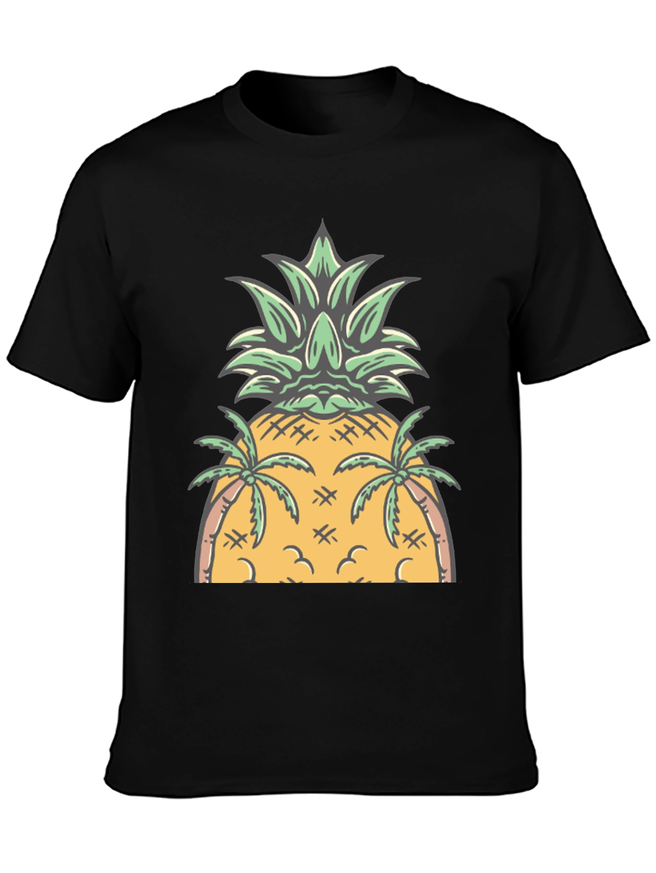 Tropical Pineapple Graphic Tee - Summer Vibes