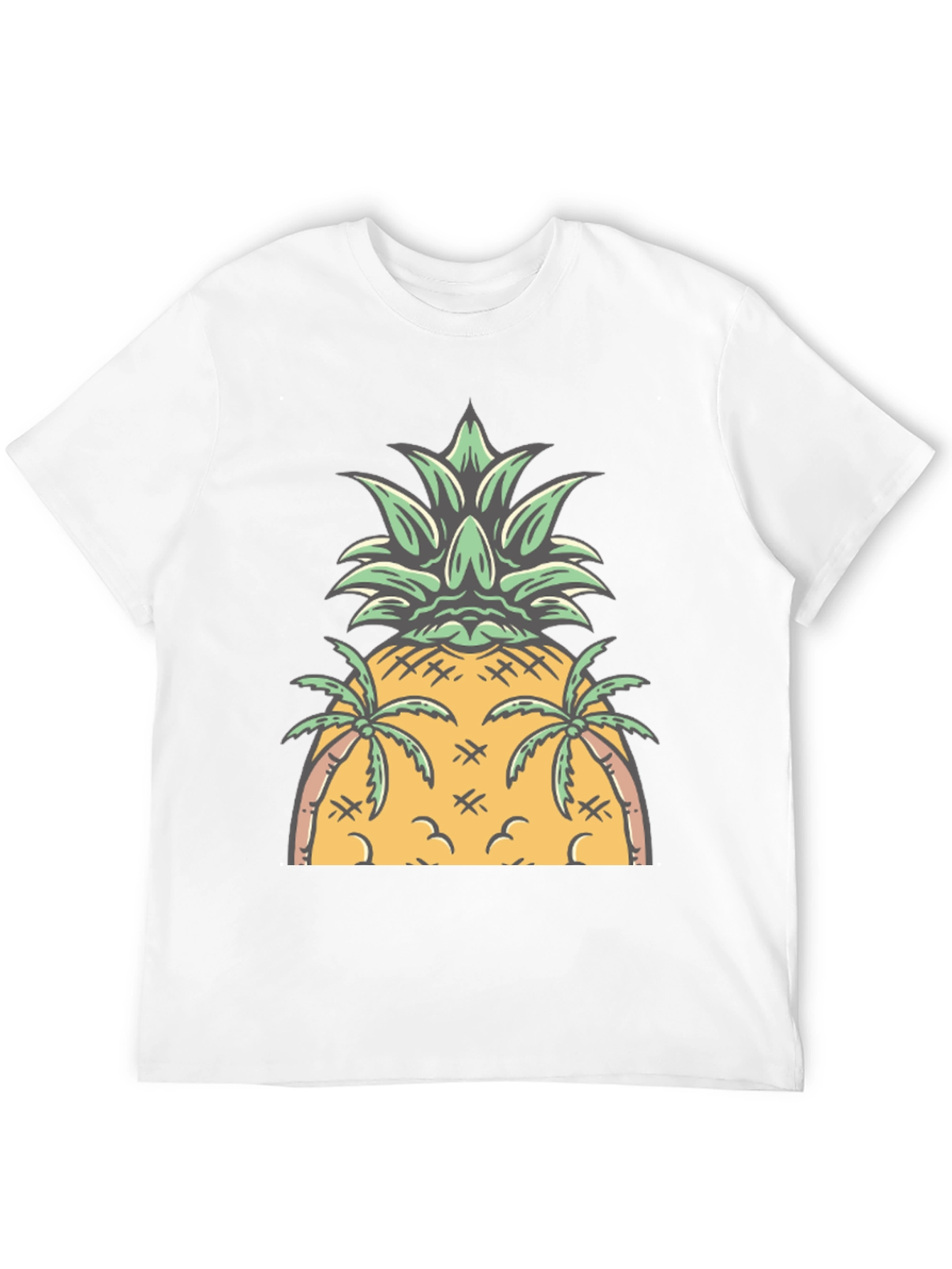 Tropical Pineapple Graphic Tee - Summer Vibes