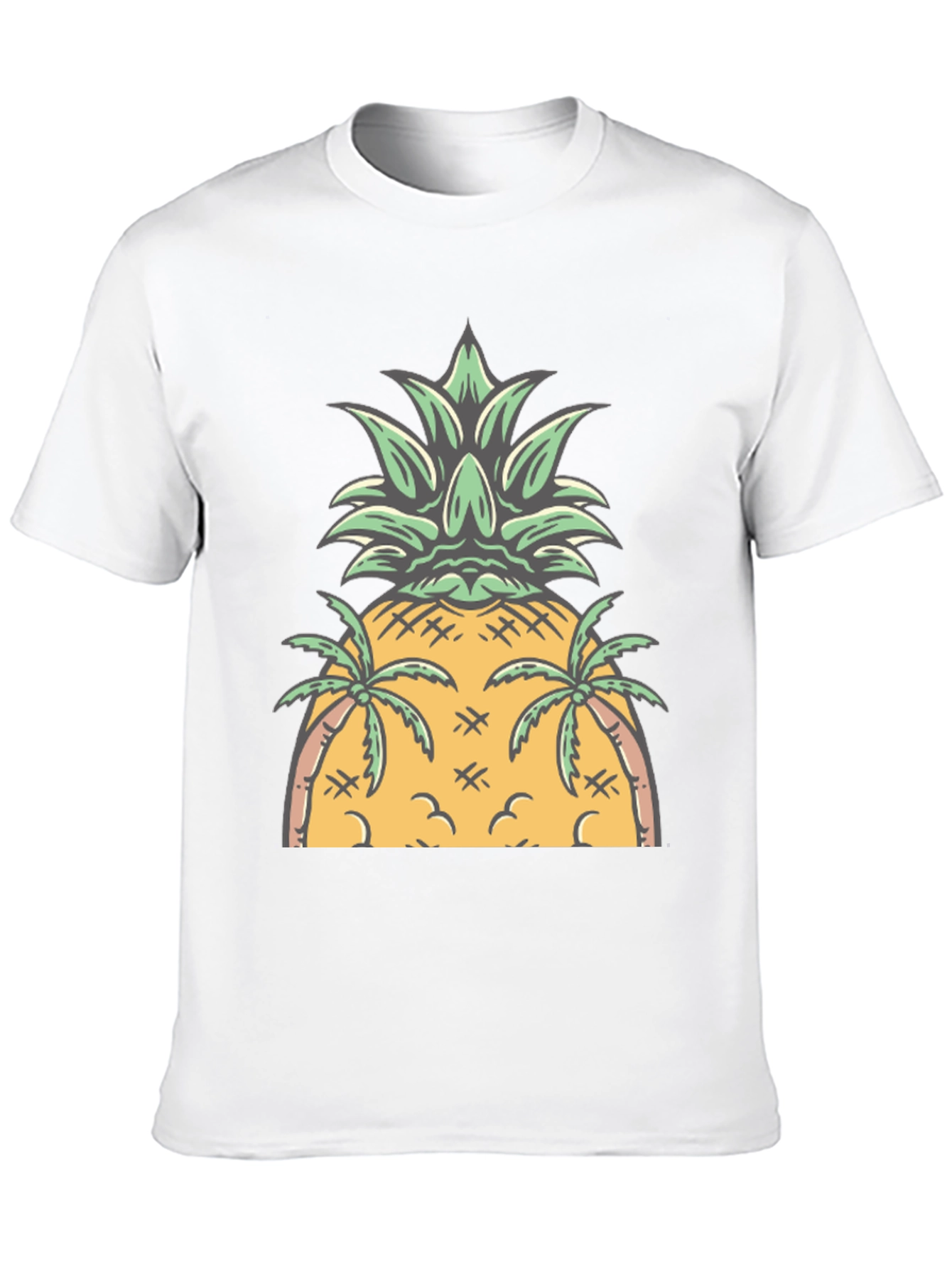 Tropical Pineapple Graphic Tee - Summer Vibes