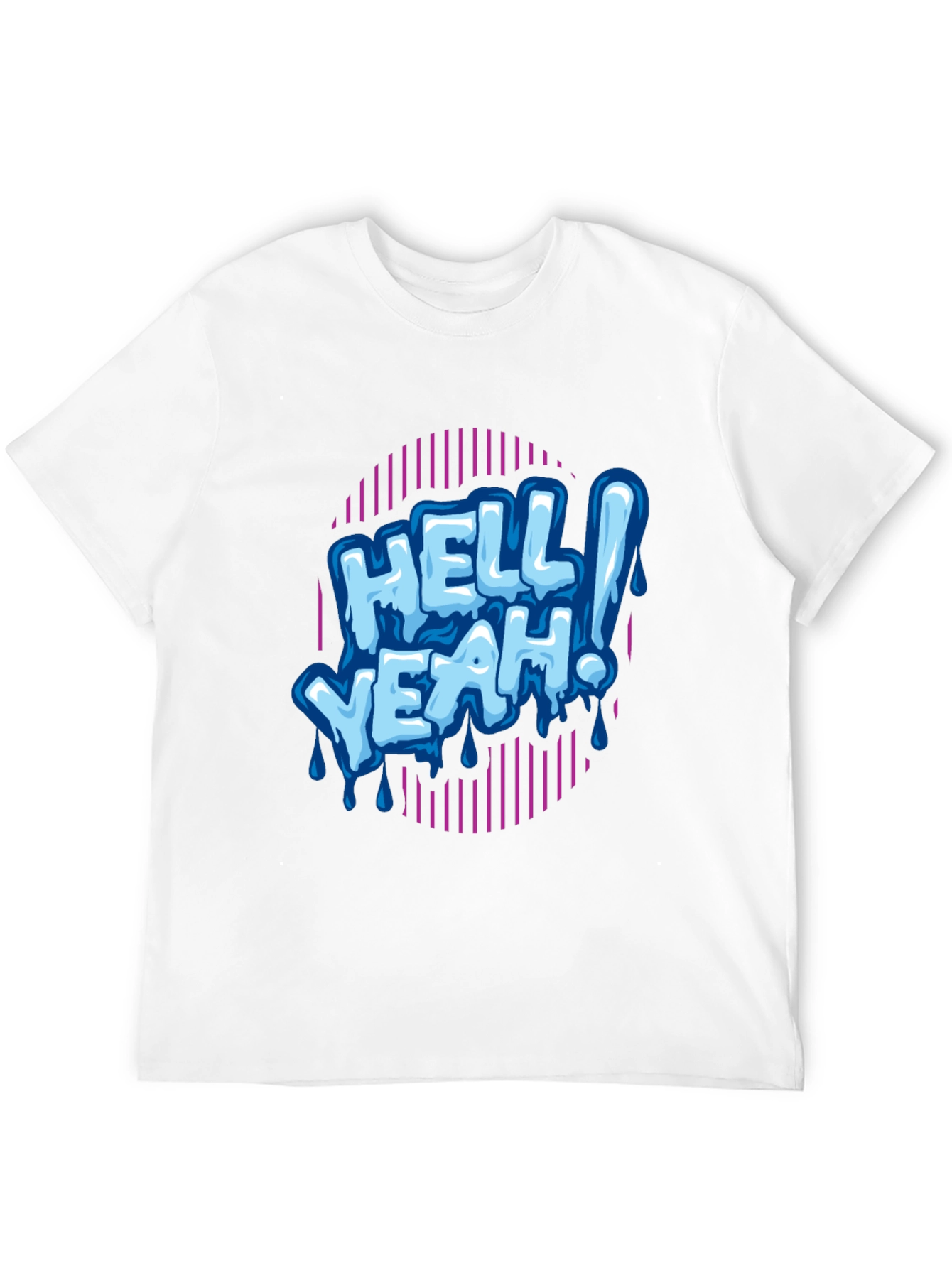 Hell Yeah! Graphic Print Mens Black T-Shirt