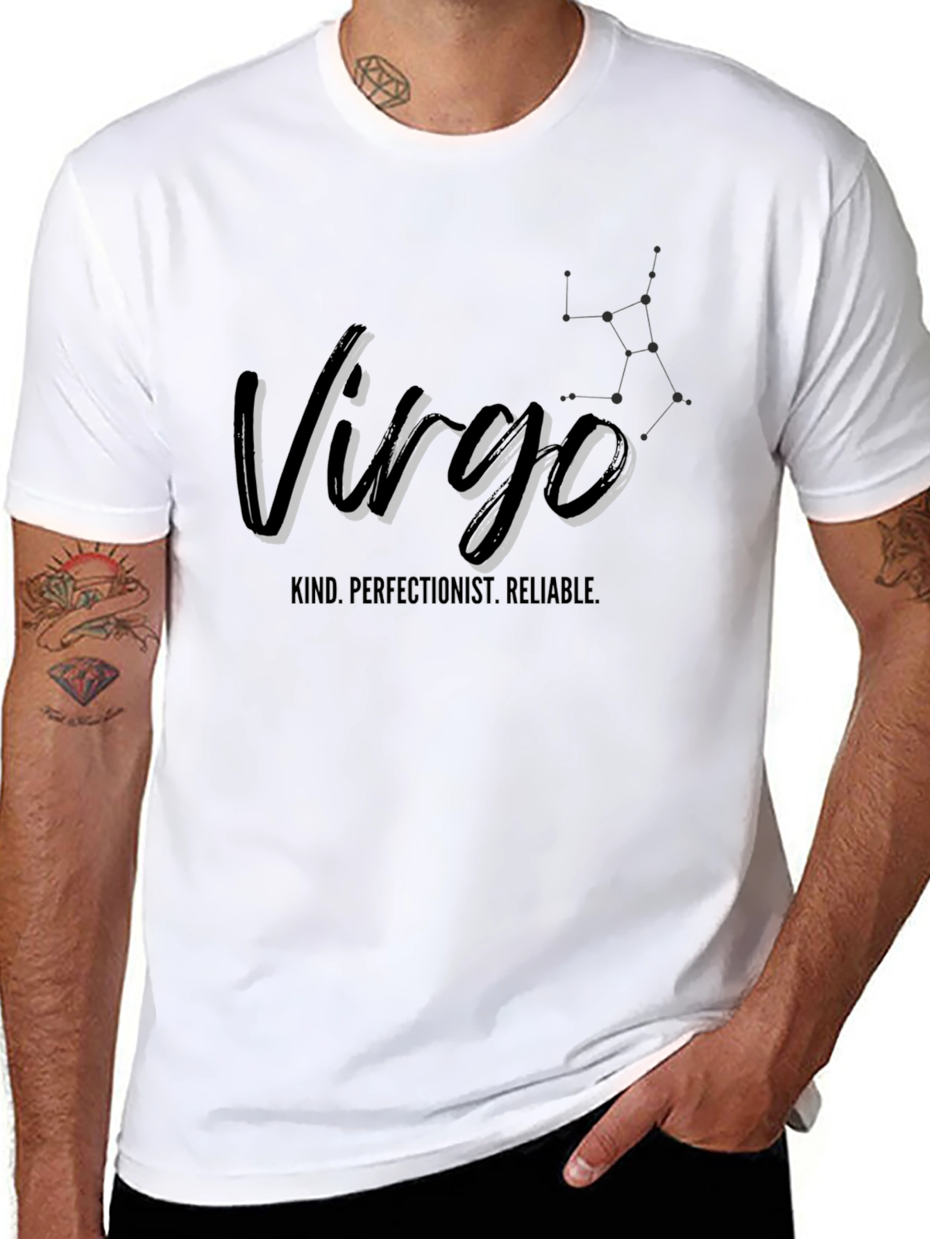 Virgo Zodiac T-Shirt - Kind Perfectionist Reliable