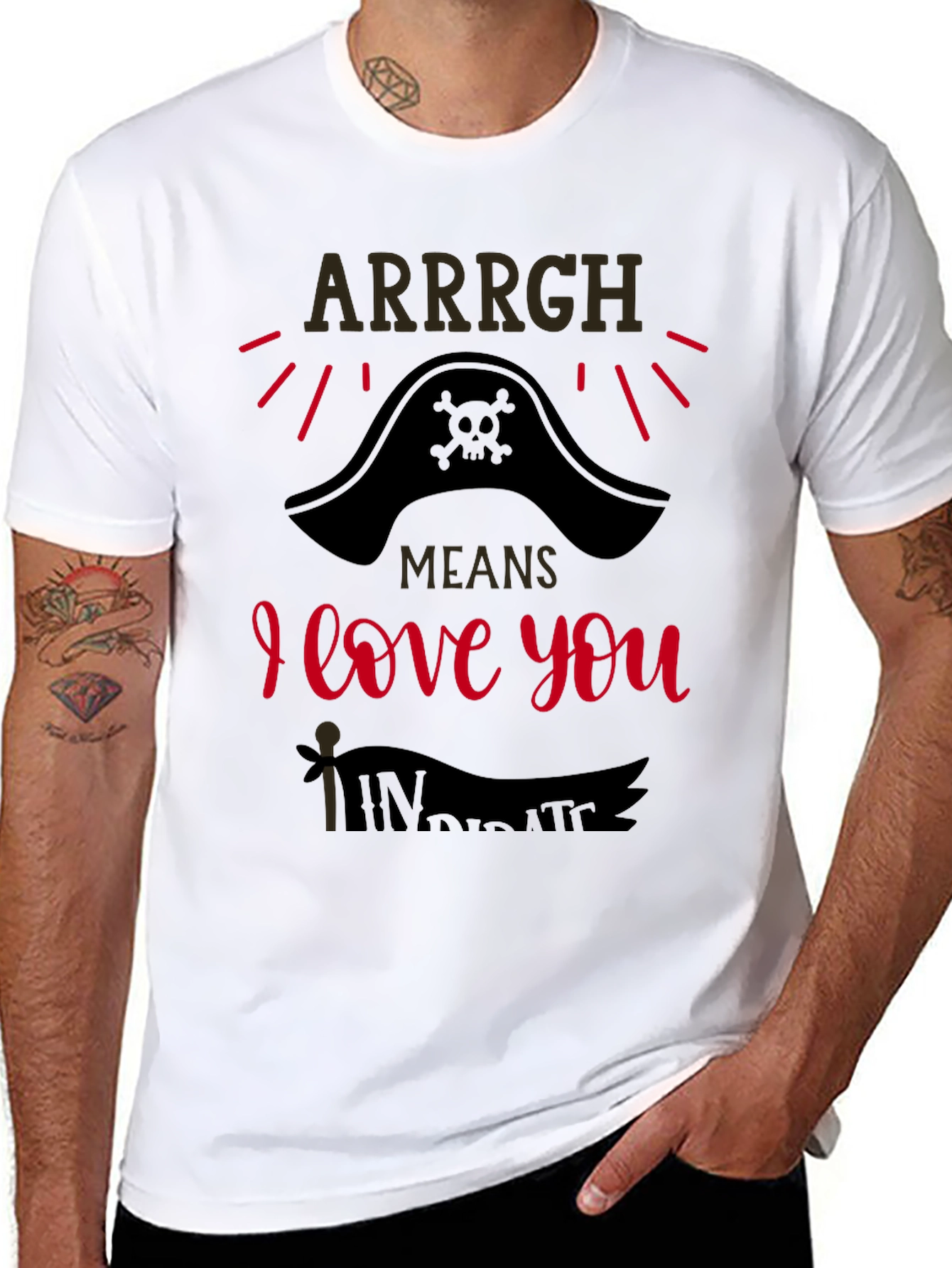 Arrrgh Means I Love You Pirate T-Shirt