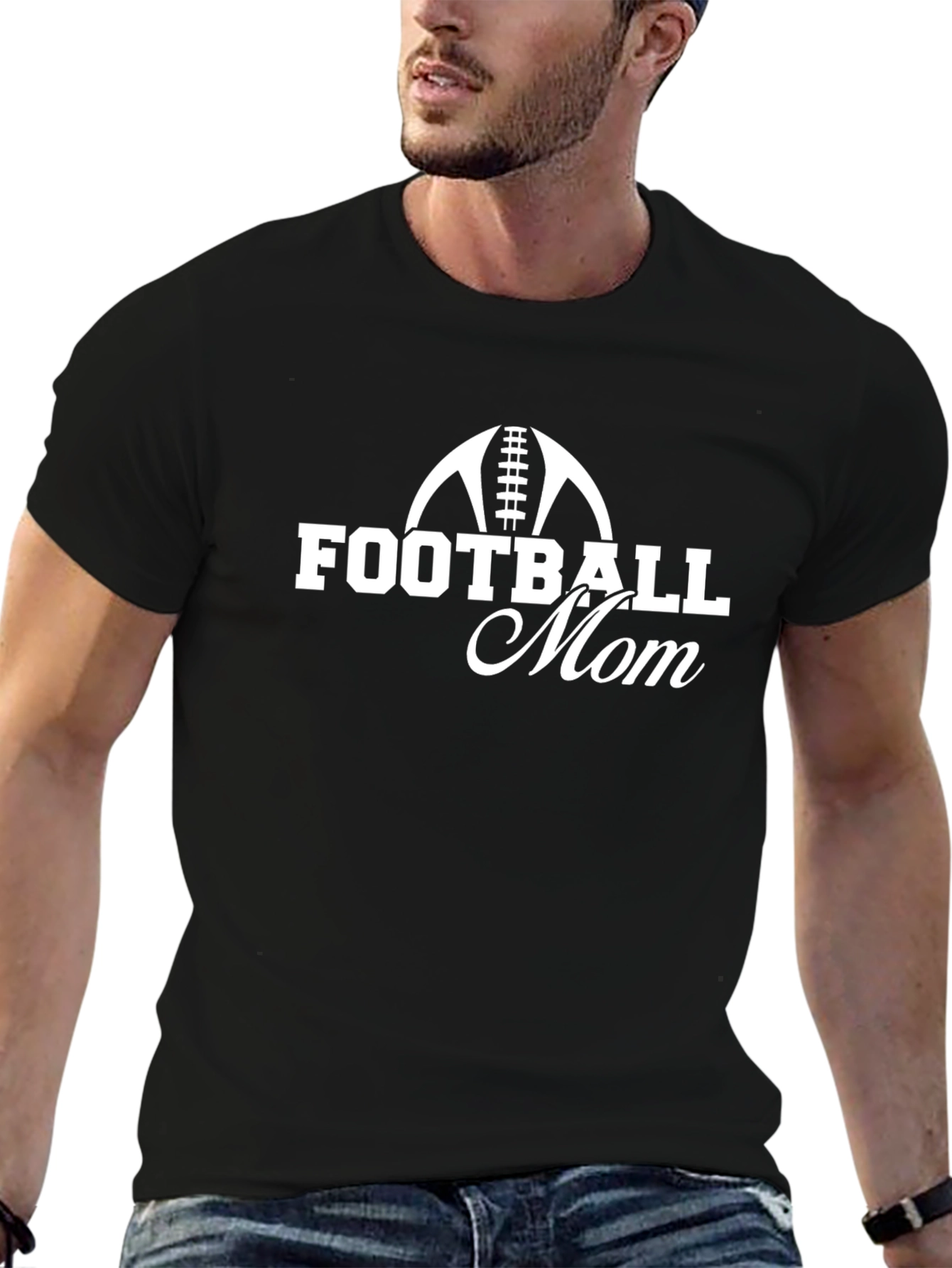 Football Mom Graphic T-Shirt