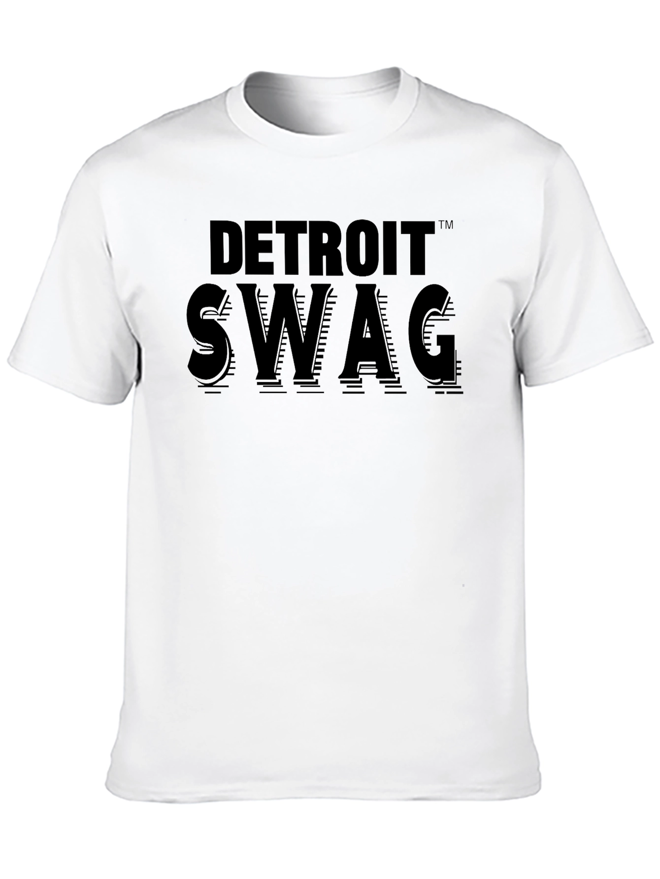 Detroit Swag Black Graphic T-Shirt