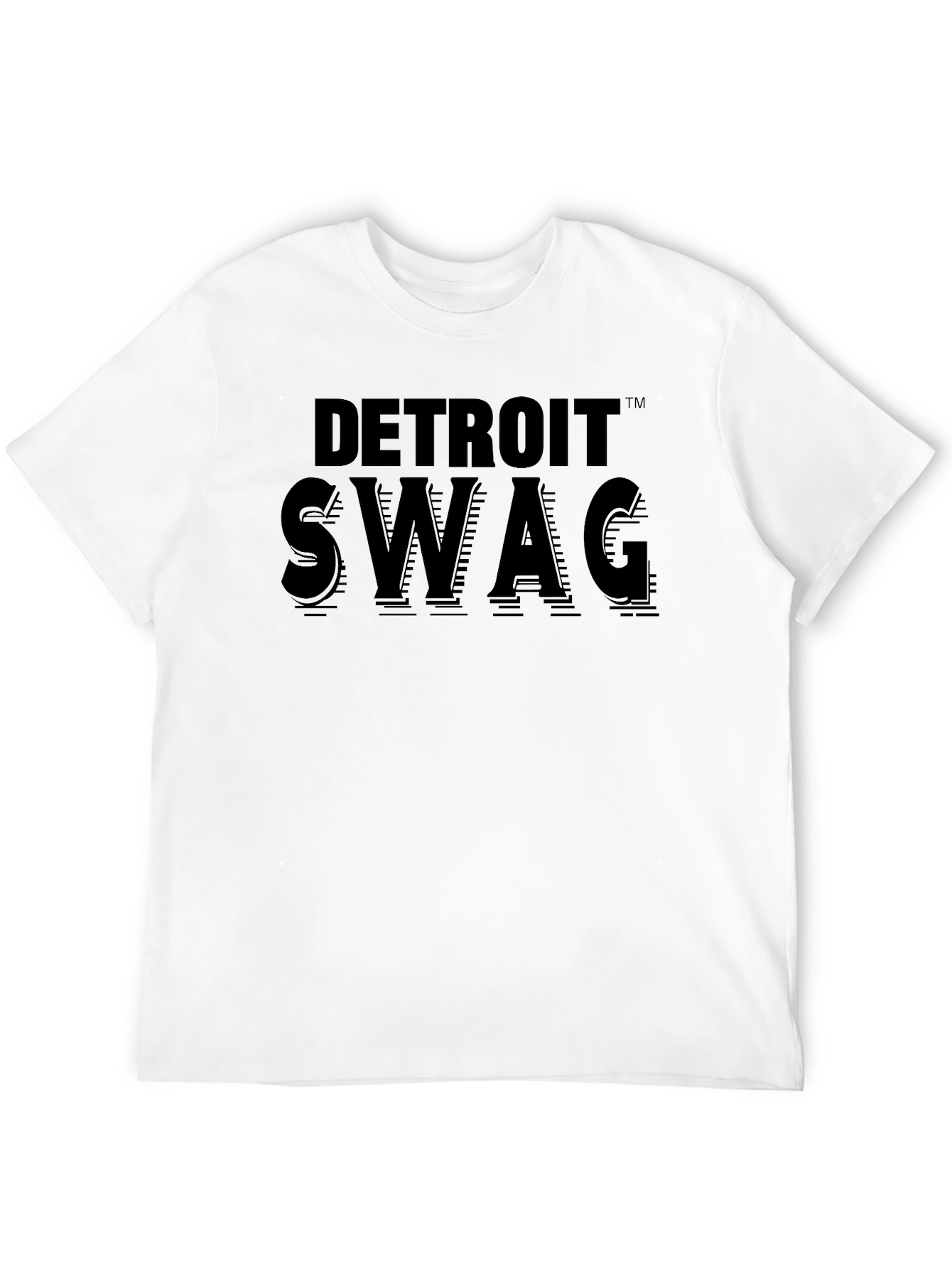 Detroit Swag Black Graphic T-Shirt