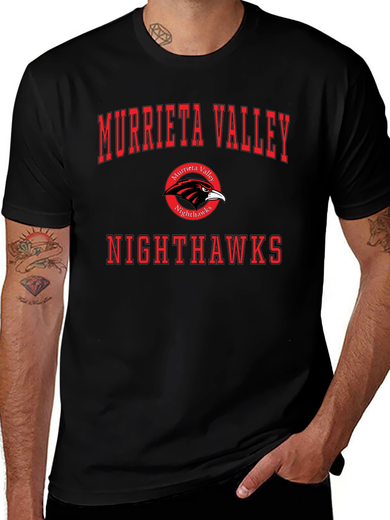 Murrieta Valley Nighthawks Black T-Shirt