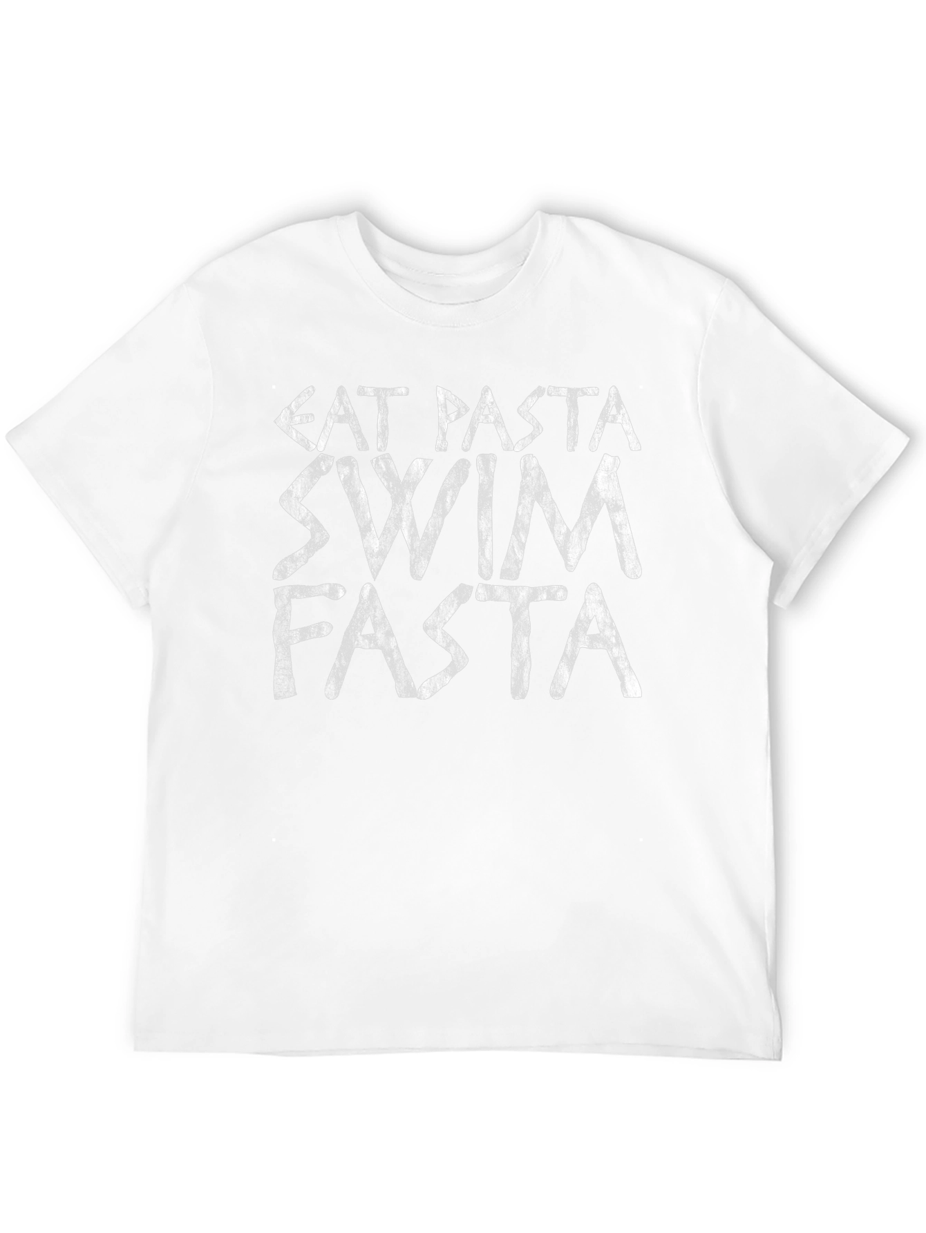 Eat Pasta Swim Fasta T-Shirt - Funny Triathlete Tee