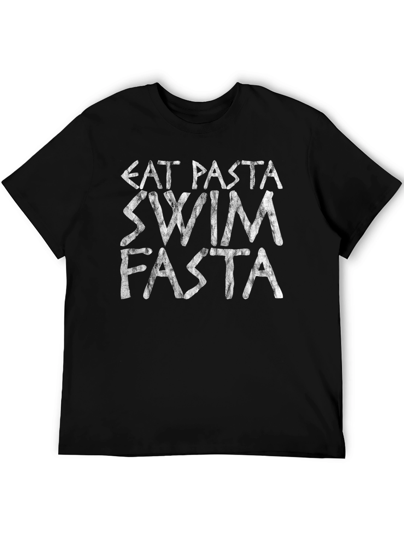 Eat Pasta Swim Fasta T-Shirt - Funny Triathlete Tee