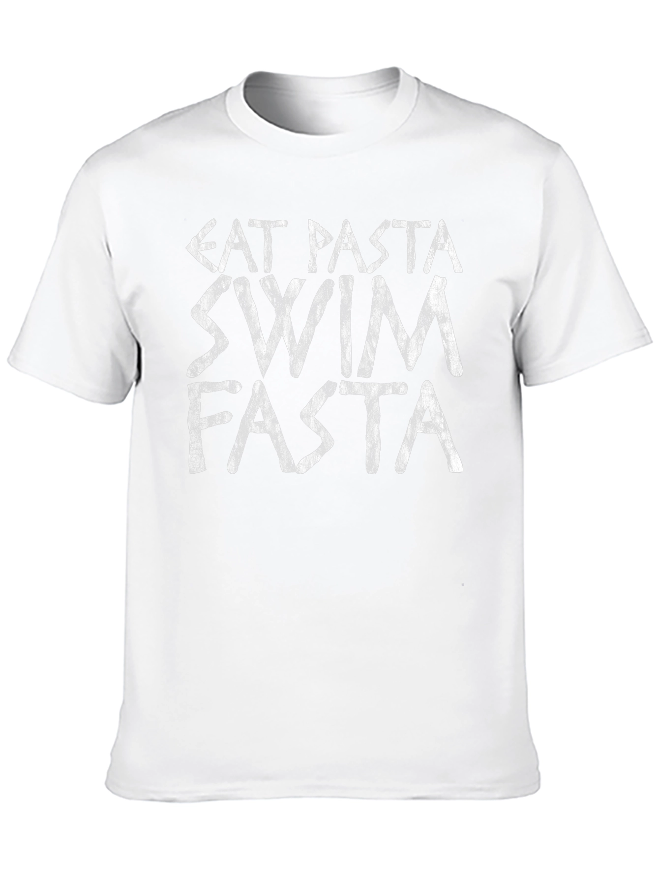 Eat Pasta Swim Fasta T-Shirt - Funny Triathlete Tee
