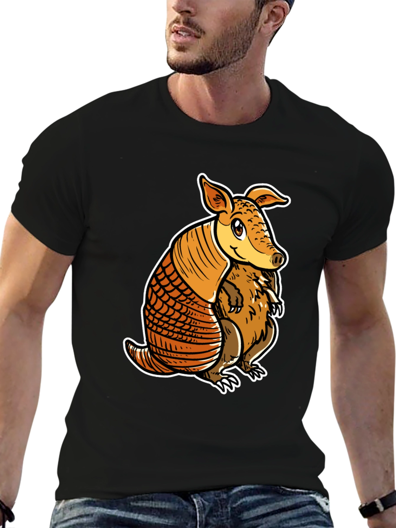 Armadillo Graphic Tee - Cute Animal Design