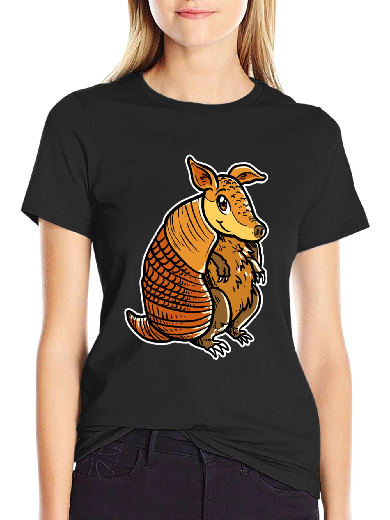 Armadillo Graphic Tee - Cute Animal Design