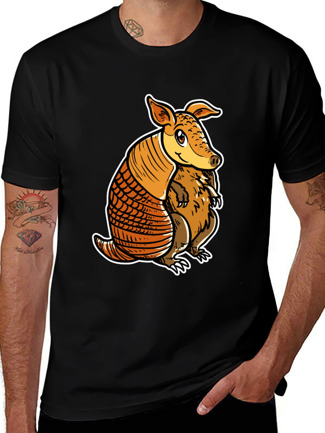 Armadillo Graphic Tee - Cute Animal Design