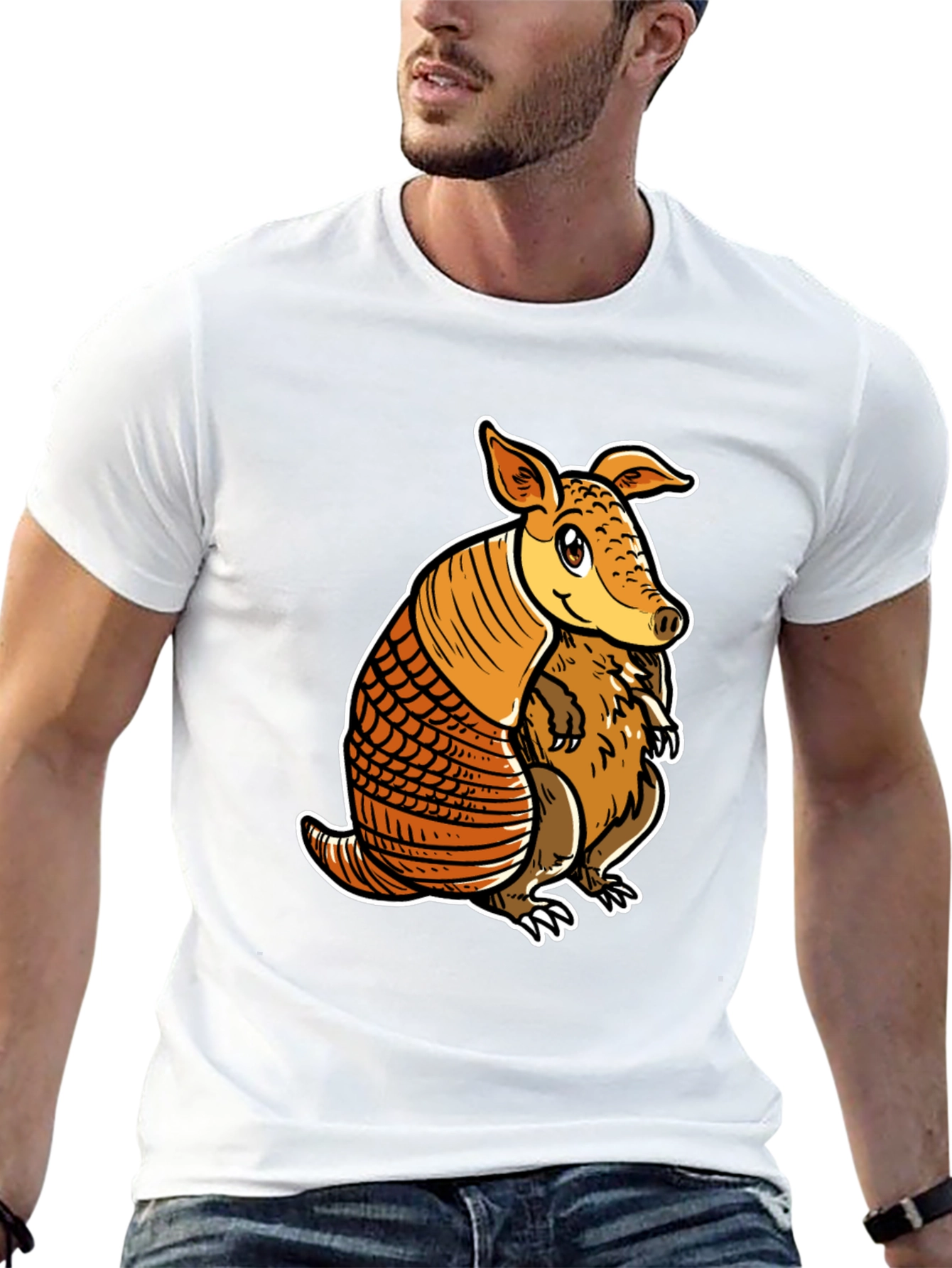 Armadillo Graphic Tee - Cute Animal Design