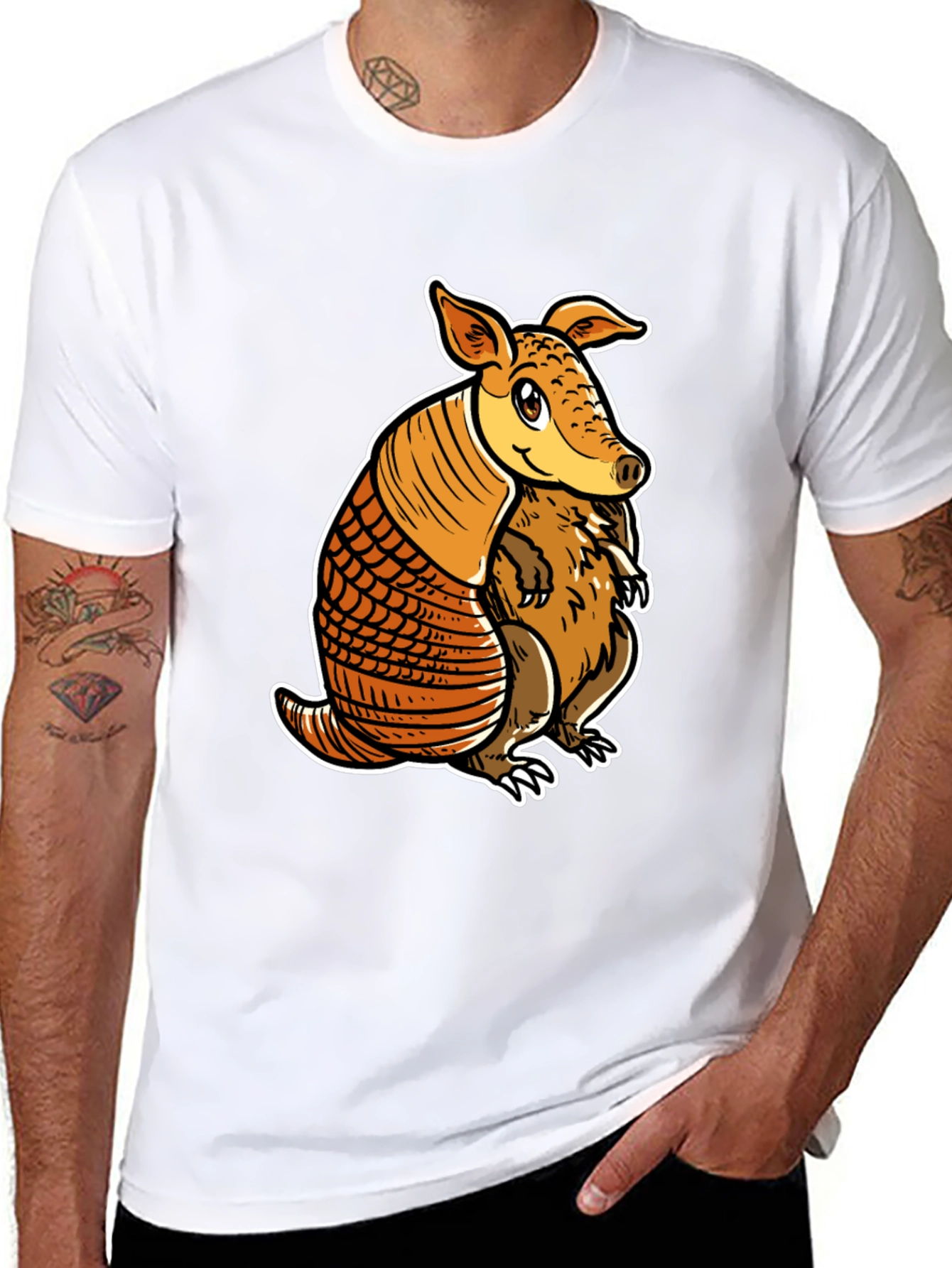 Armadillo Graphic Tee - Cute Animal Design