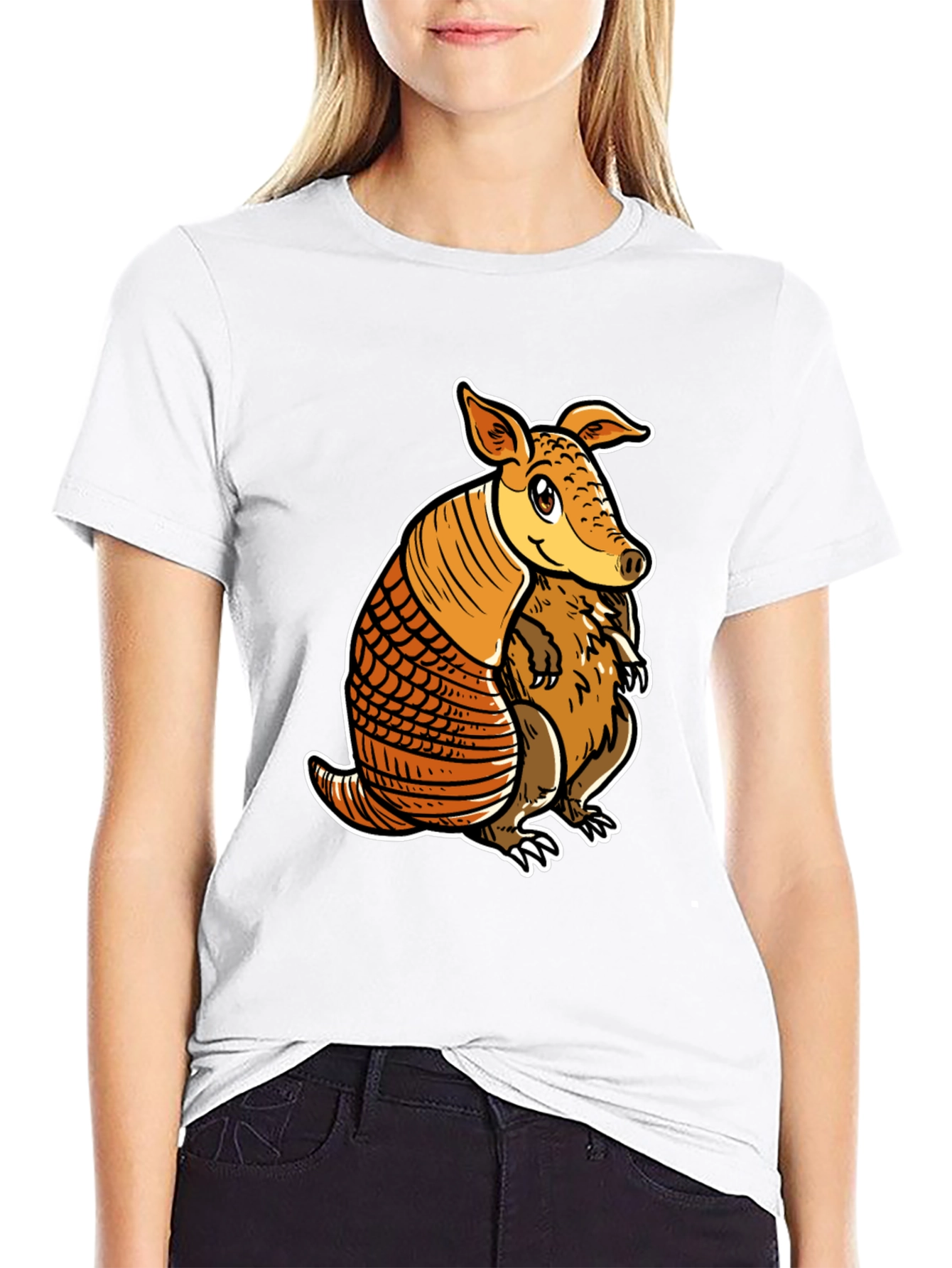 Armadillo Graphic Tee - Cute Animal Design