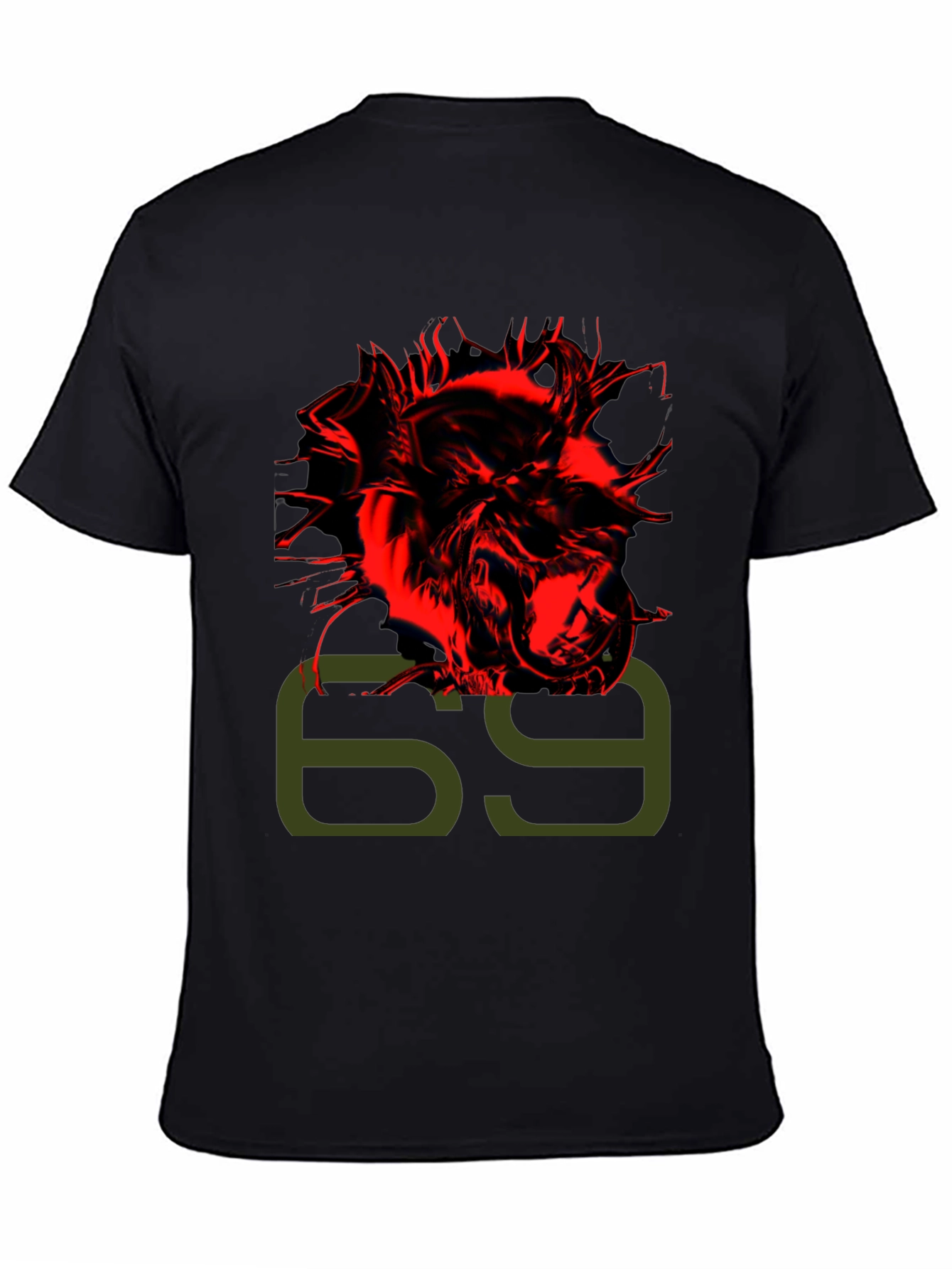 Edgy 6ix9ine Graphic Print Black T-Shirt