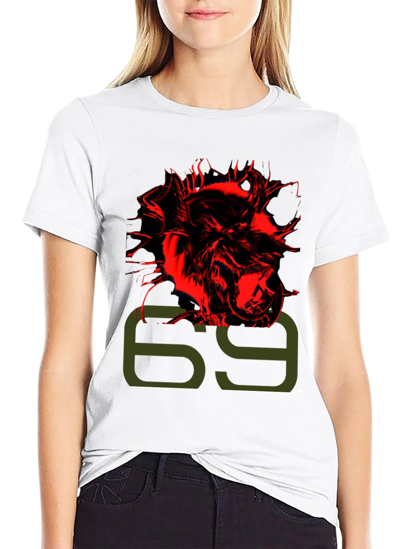 Edgy 6ix9ine Graphic Print Black T-Shirt